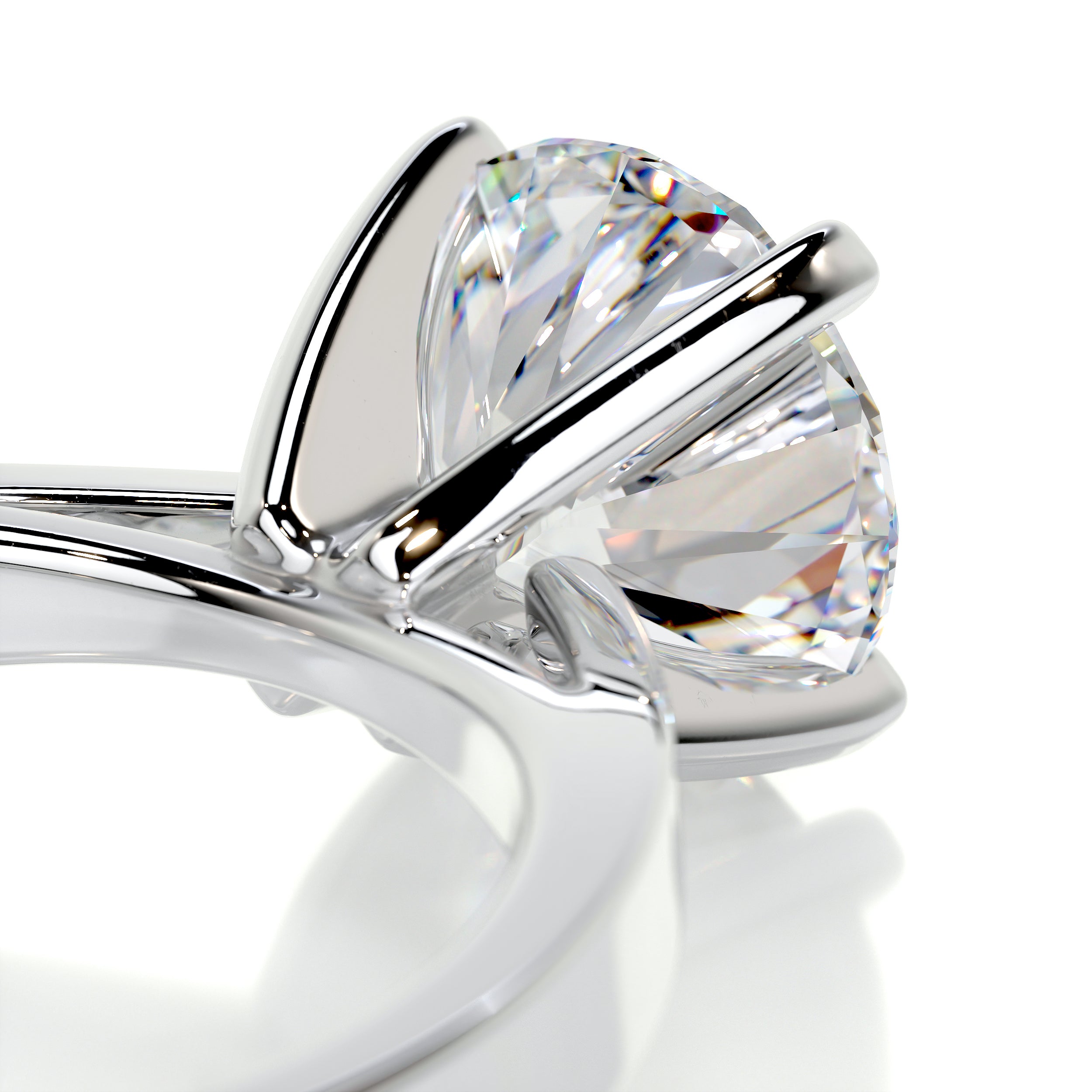 Diana Moissanite Ring -18K White Gold、mySite、hinf8tx79