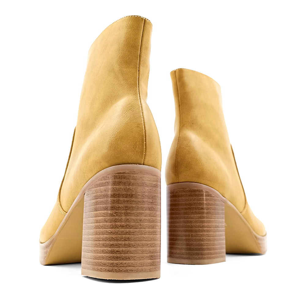 Vernita Round Toe Platform Zippered Boots、mySite、gtrtttuynbv