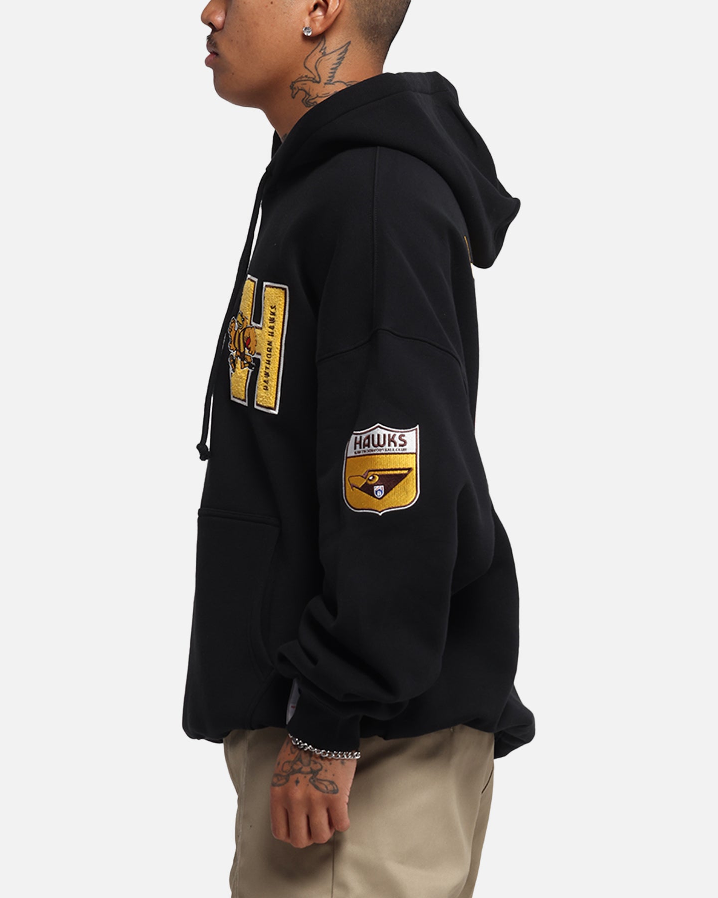 Mitchell & Ness Hawthorn Hawks Team Hoodie Solid Black、mySite、zt4zffjzw