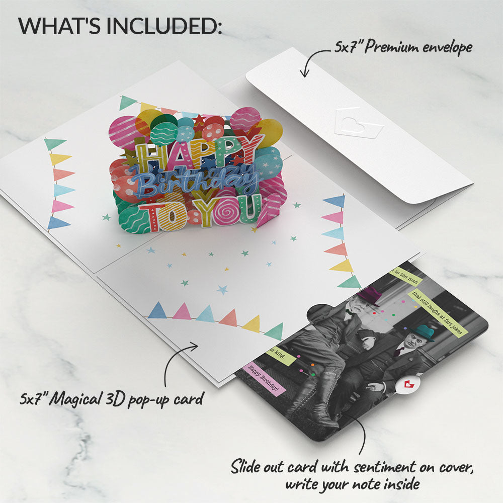 Let's Celebrate Birthday Pop-Up Card and Sentiment Set for Any Man、mySite、solidvoid