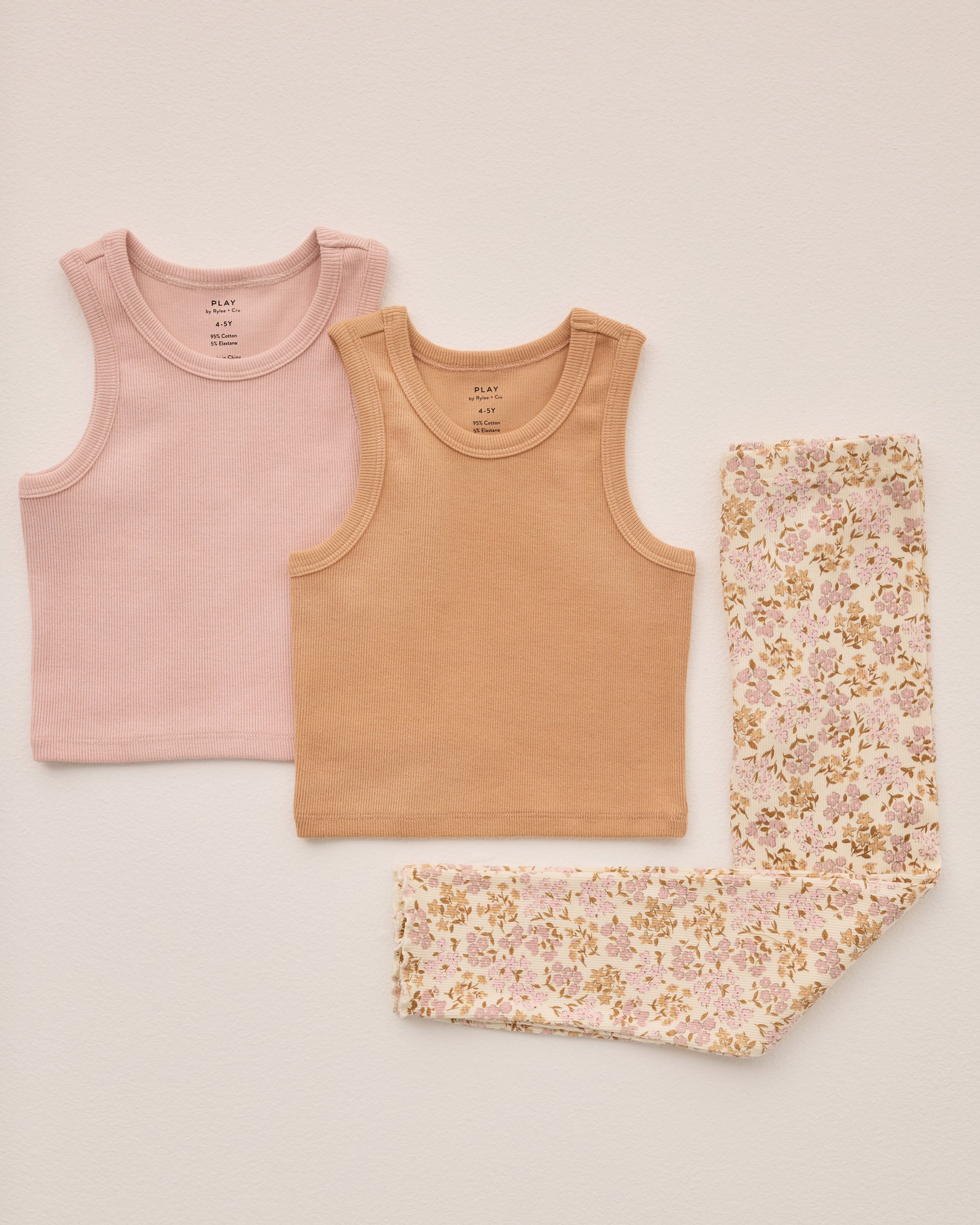  Ribbed Legging Set || Wildflower, Grapefruit、mySite、layawaytickets
