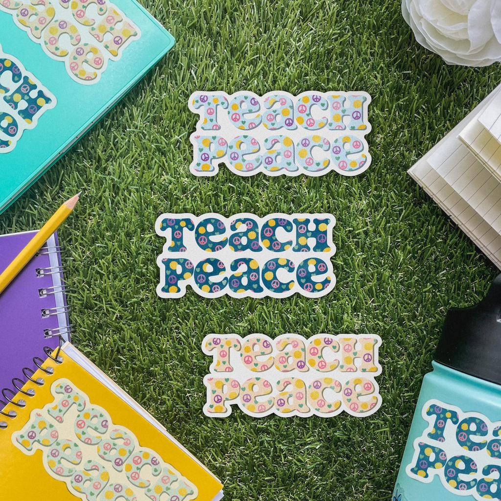  Teacher Sticker 3 Pack - Teach Peace、mySite、elrpsem3k