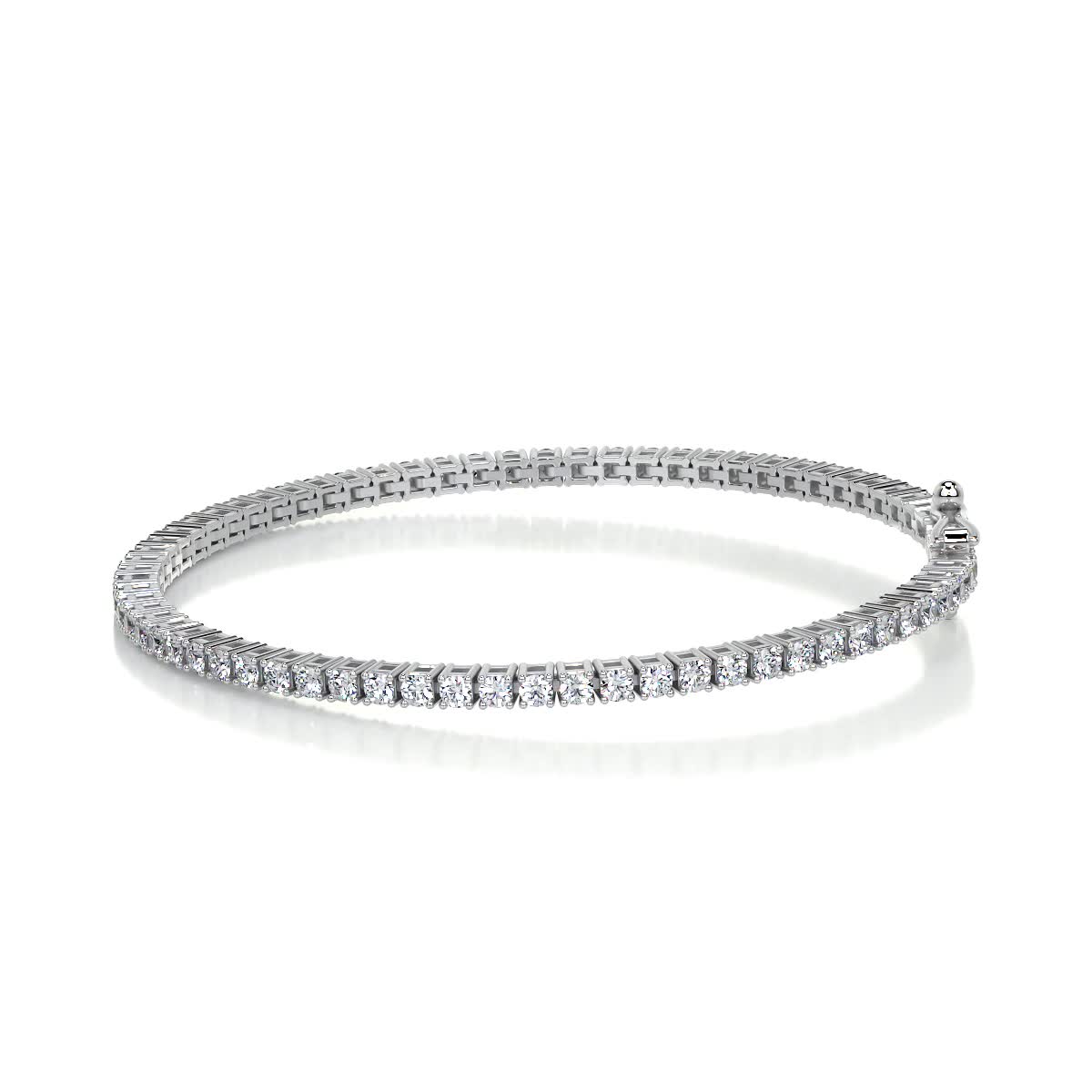 Sidney Tennis Lab Grown Diamonds Bracelet -14K White Gold、mySite、hinf8tx79