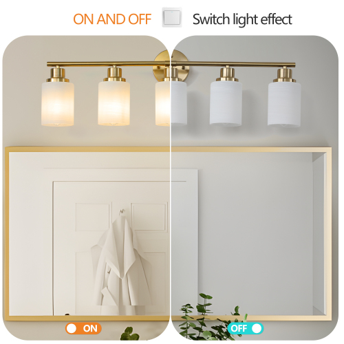 39" Modern 6-Light Vanity Bathroom Mirror Light, Frosted White Glass with Black Iron Frame, Contemporary Wall Sconce for Bedroom, Bathroom, and Dressing Room (No Bulbs)、、eastwooduniform