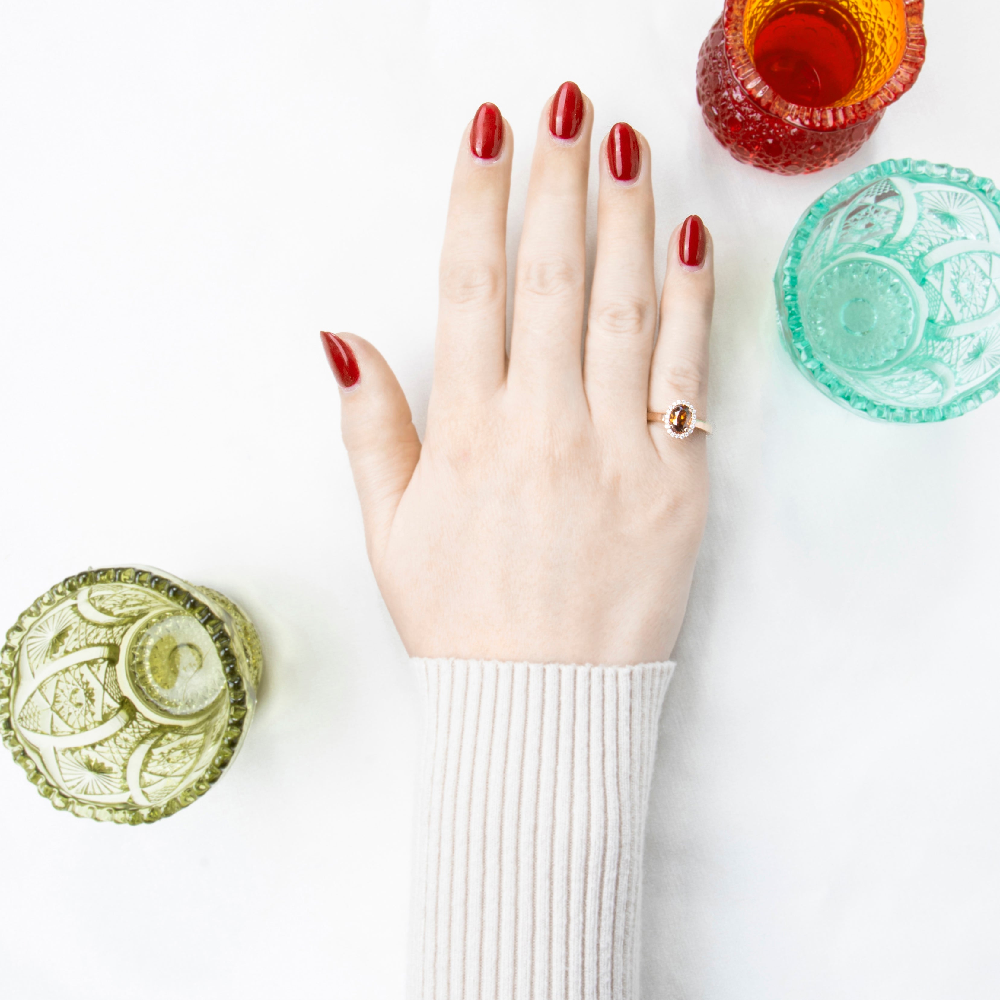 Vintage 14k Rose Gold 1.01ct GIA Fancy Deep Orange-Brown Diamond Ring 5.75、mySite、hinf8tx79