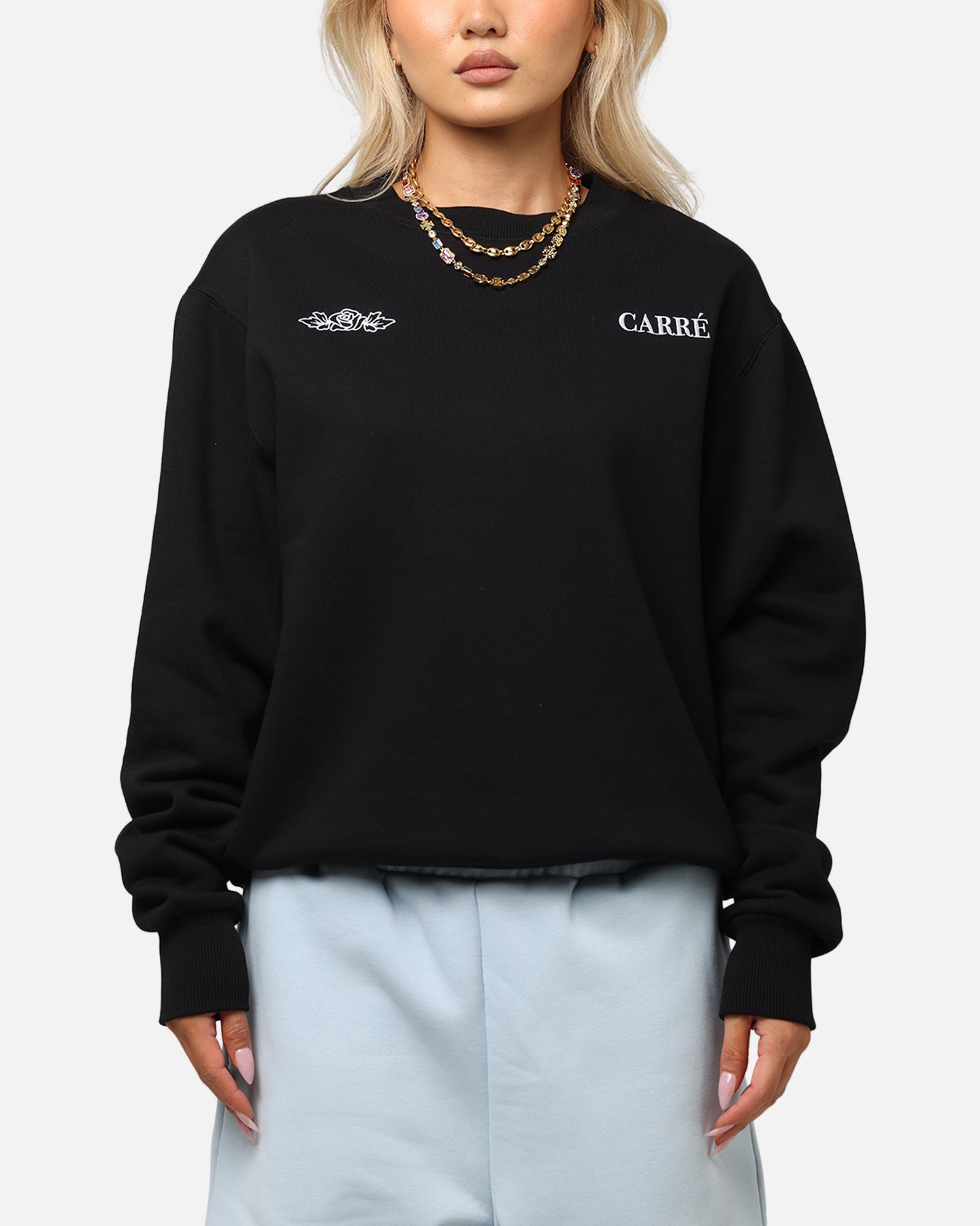 Carre Bloom Crewneck Black、mySite、zt4zffjzw