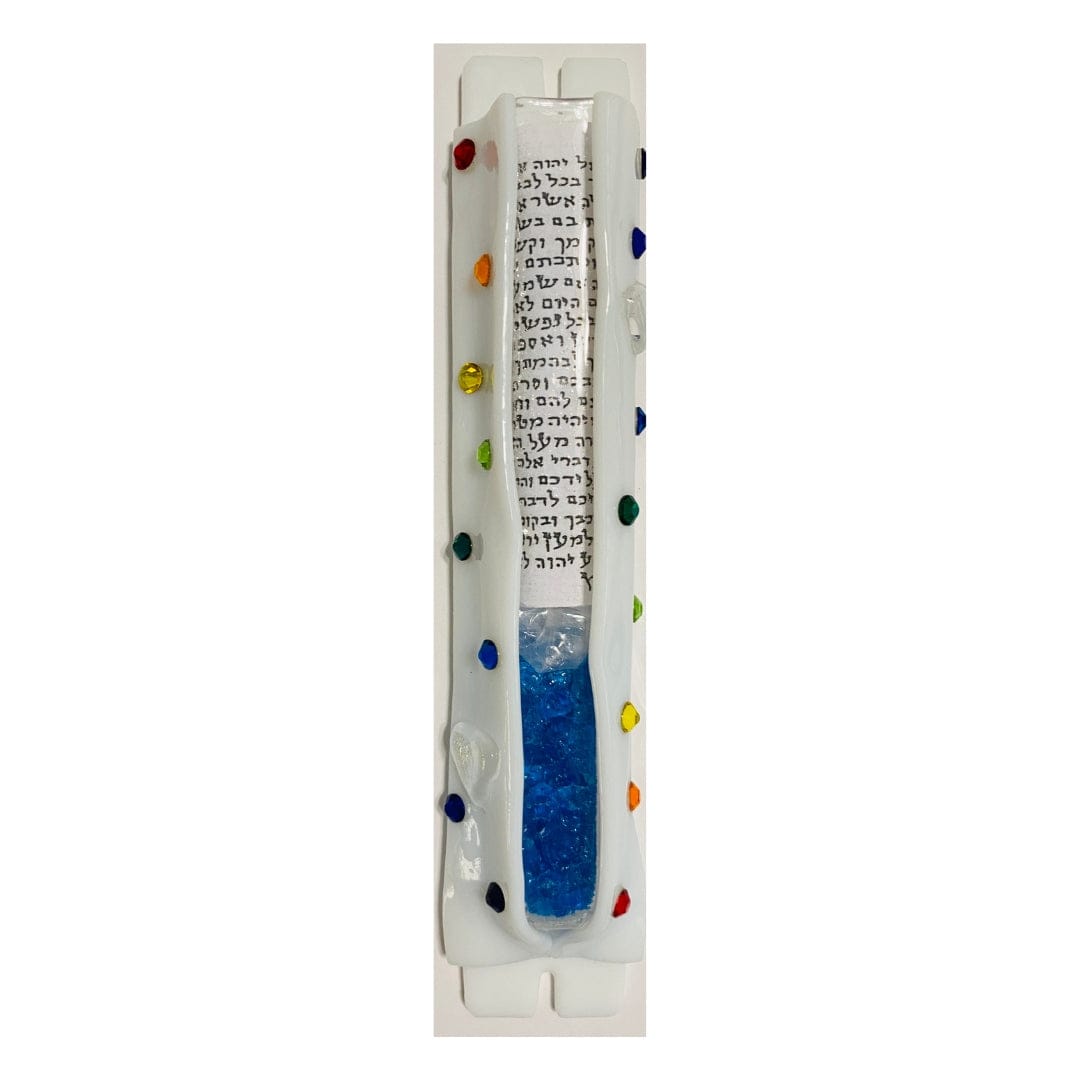 Rainbow Swarovski Crystals Smash Glass Mezuzah by Sandi Katz、mySite、topwebapps