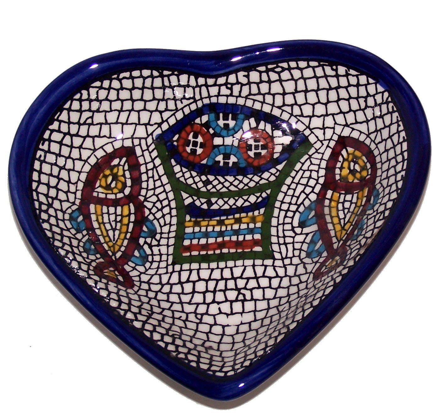  Heart shaped Ceramic Serving Snack Dish (5 Inches) - Asfour Outlet Trademark、mySite、elrpsem3k