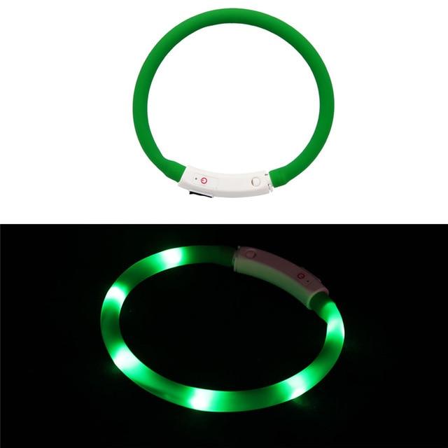 LED Lighted Collars to Keep Pets SAFE at Night! Rechargeable *、mySite、g9winljtr