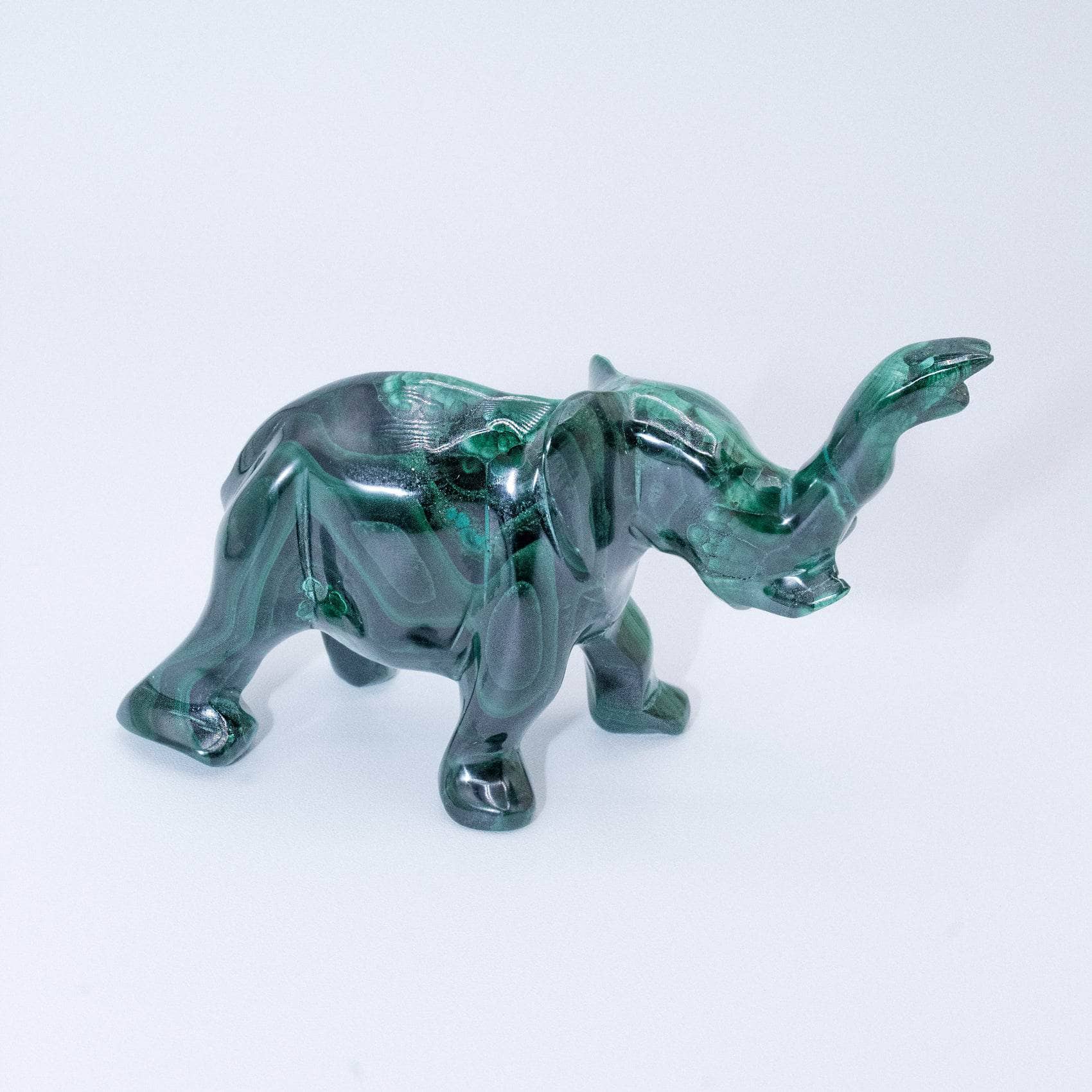 Genuine Malachite Elephants - Hand Carved - 1 of a Kind、mySite、hinf8tx79