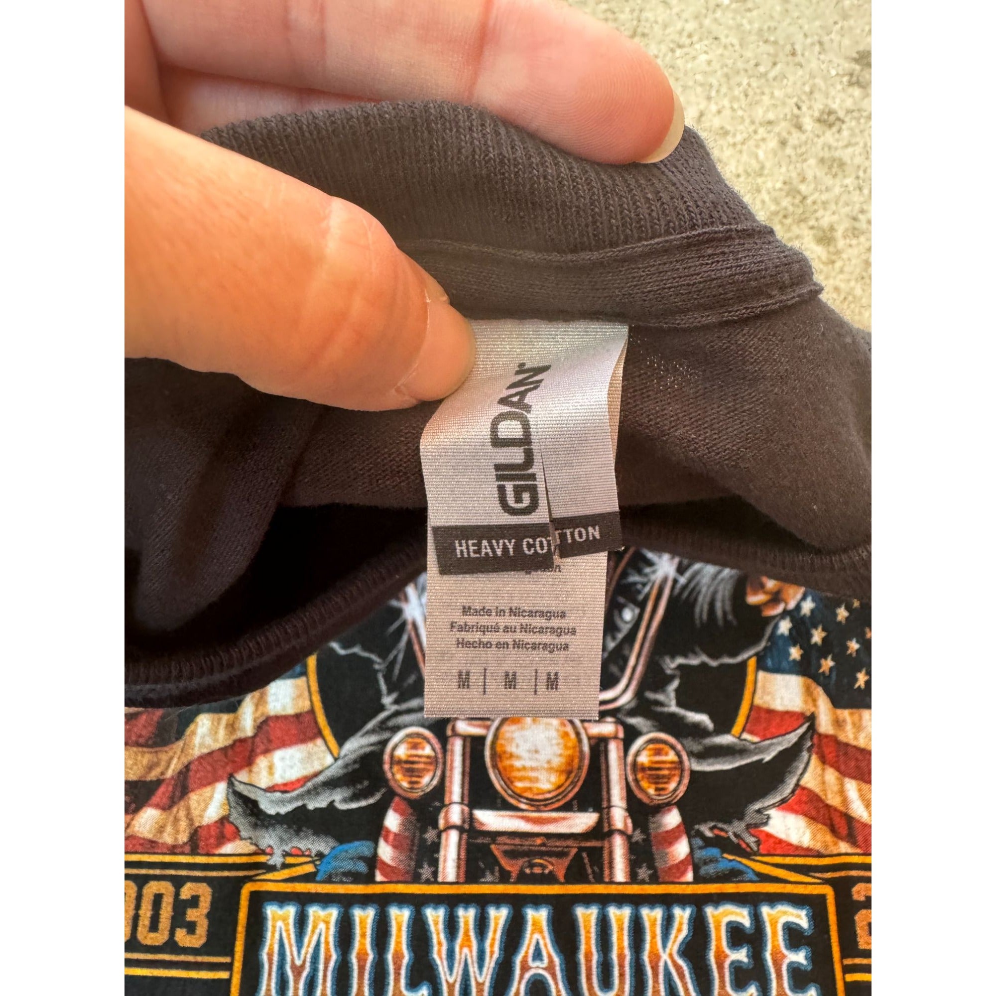 NEW 2013 Milwaukee Hogg 120th Anniversary Motorcycle Rally Graphic Tee Medium、mySite、garagedoors4me