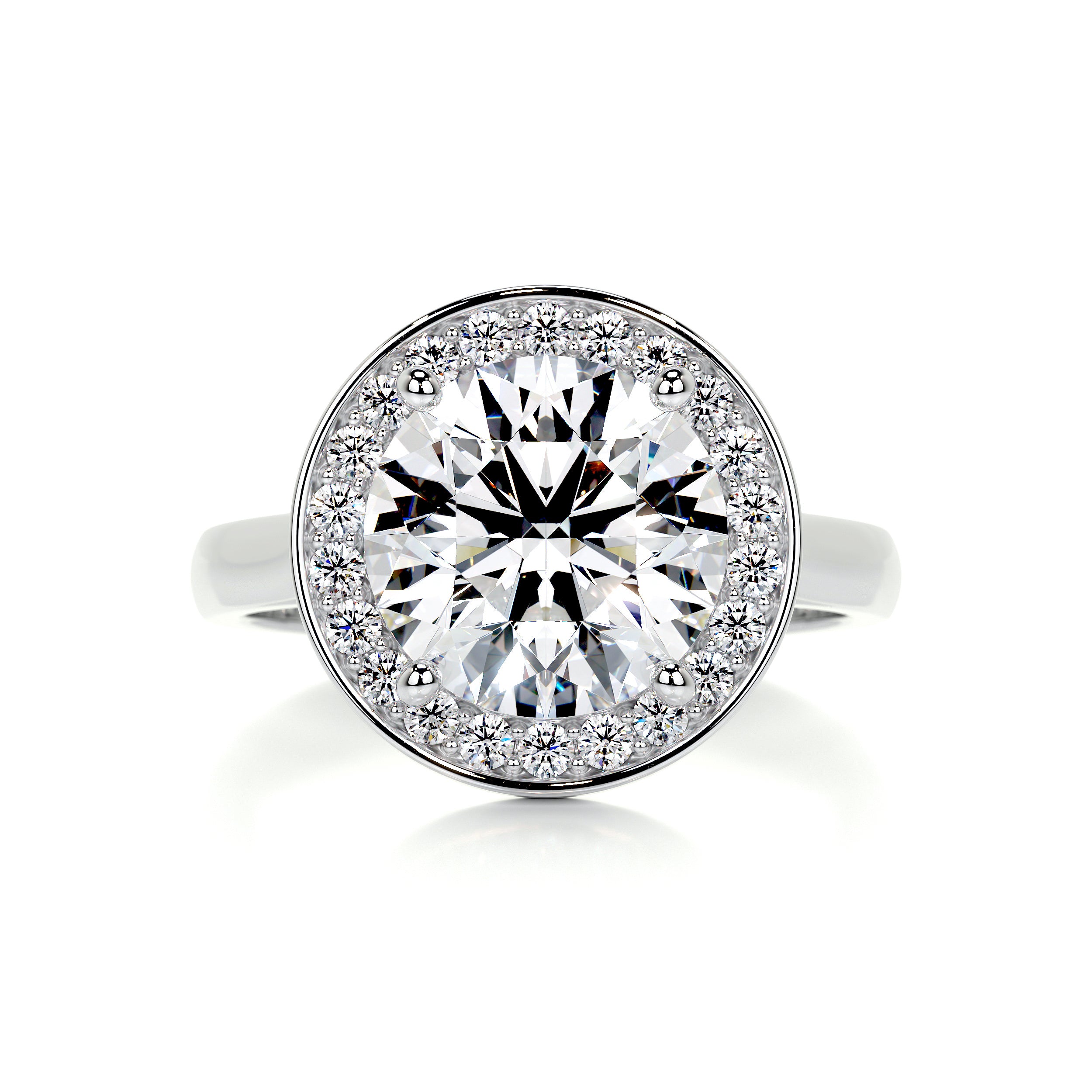 Charlie Diamond Engagement Ring -18K White Gold、mySite、hinf8tx79