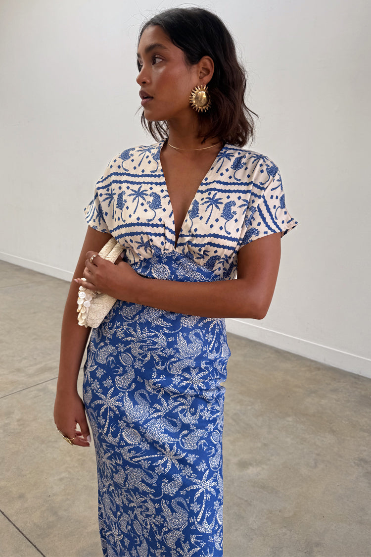 Blue Mosaic Elodie Dress、mySite、solidvoid