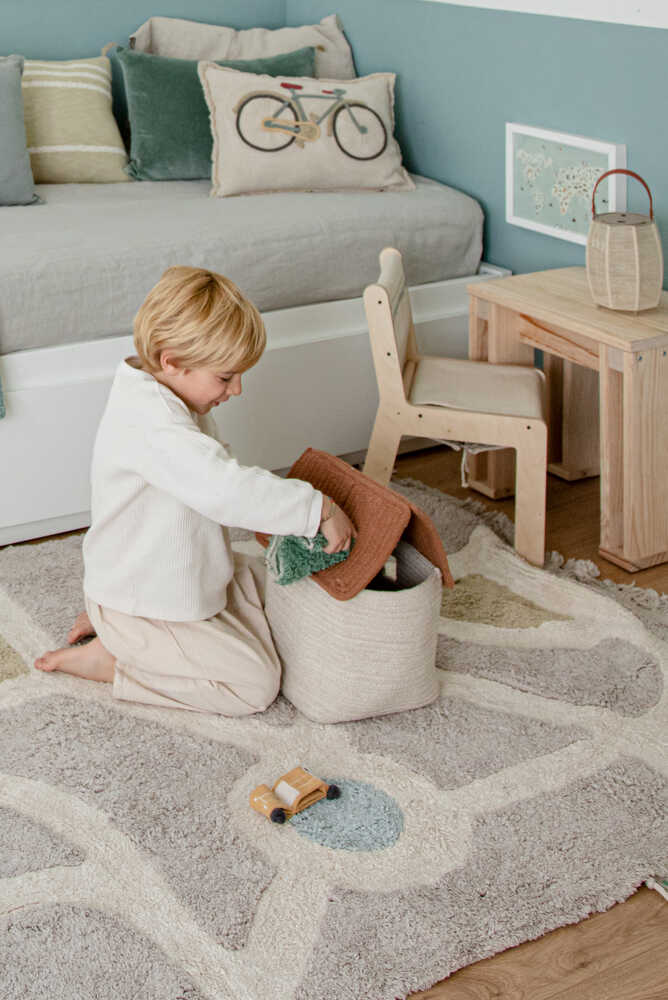 KID'S CHAIR VINTAGE BLUE CANVAS、mySite、gigharbornorthrealestate