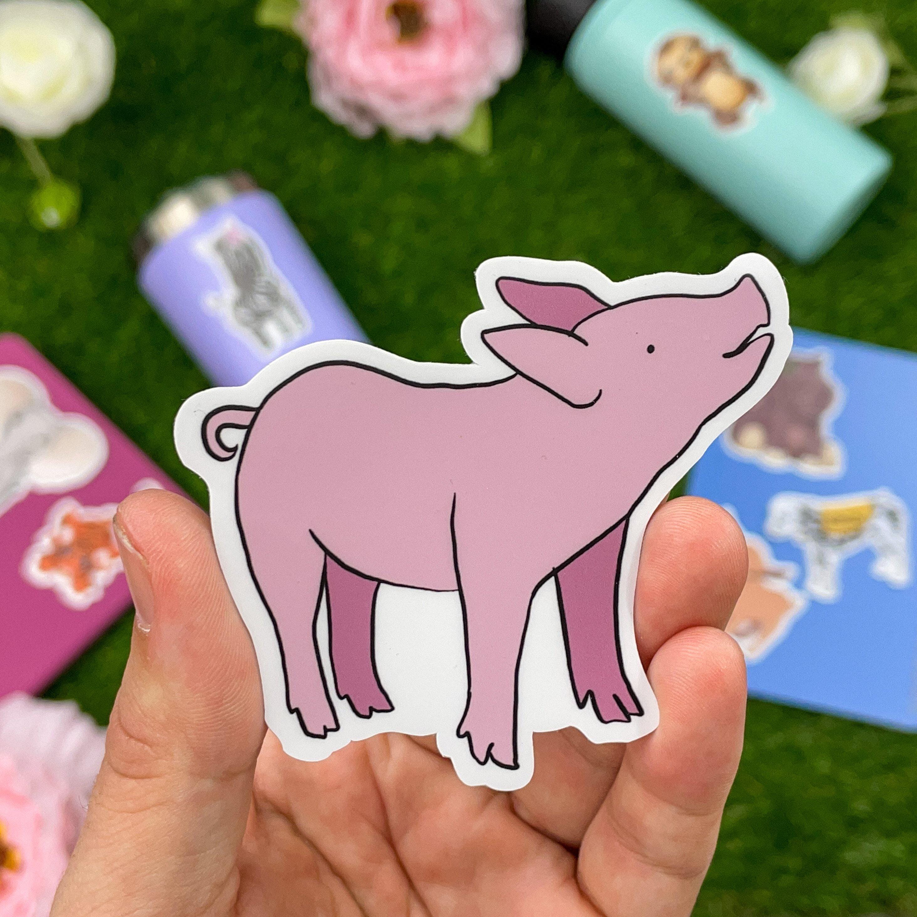  Pink Pig Sticker、mySite、elrpsem3k
