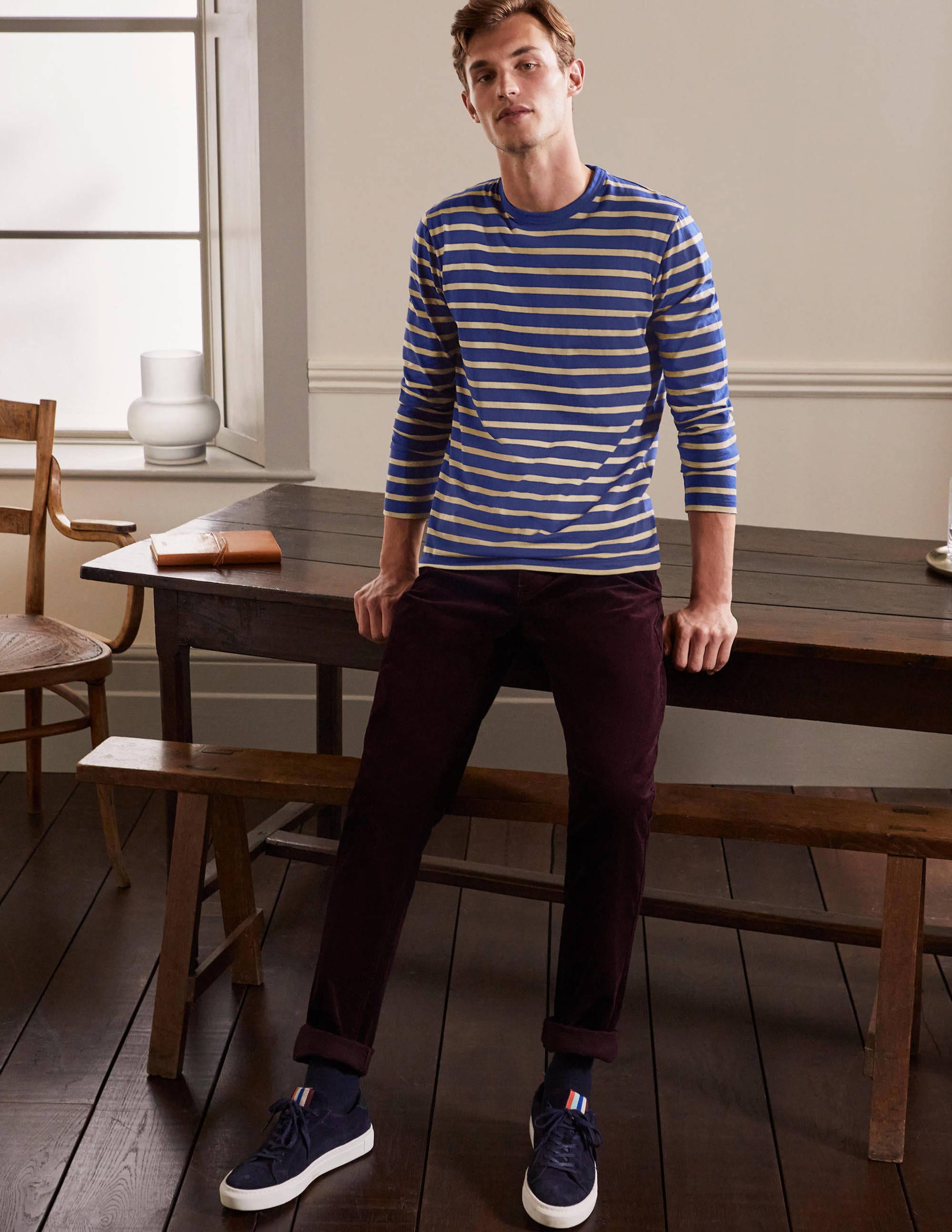 Long Sleeve Breton-Presidential/Malt Stripe、mySite、ashleygrahame