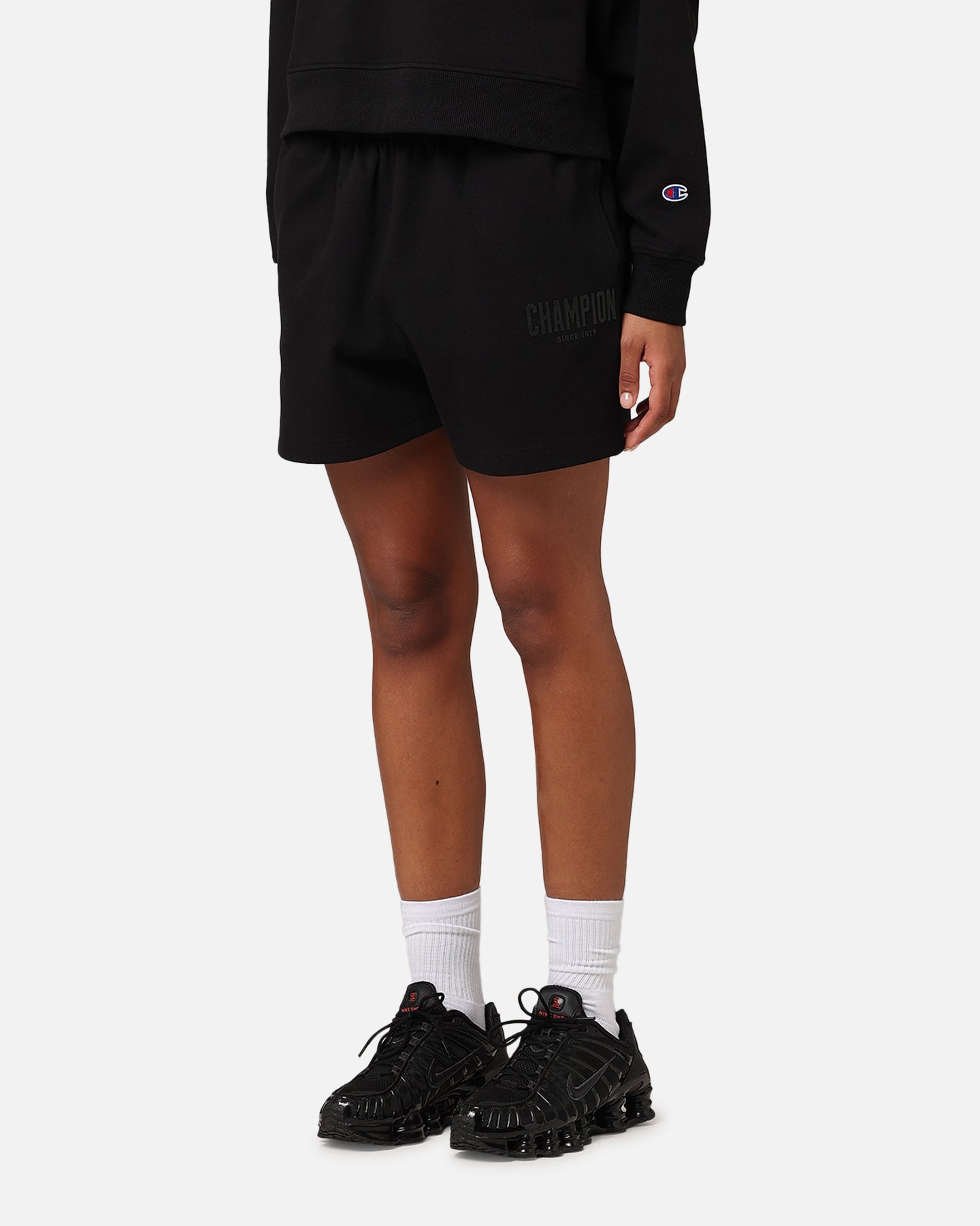Champion Women's Rochester Base Shorts Black、mySite、zt4zffjzw