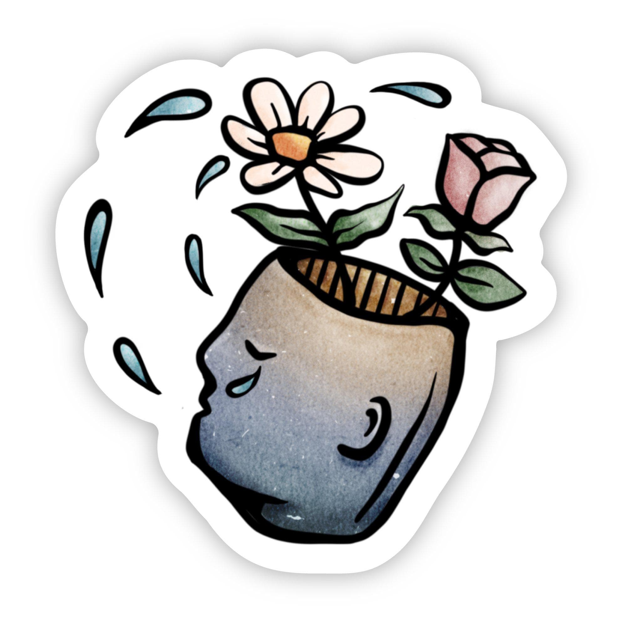 Flower Pot Head Sticker、mySite、elrpsem3k