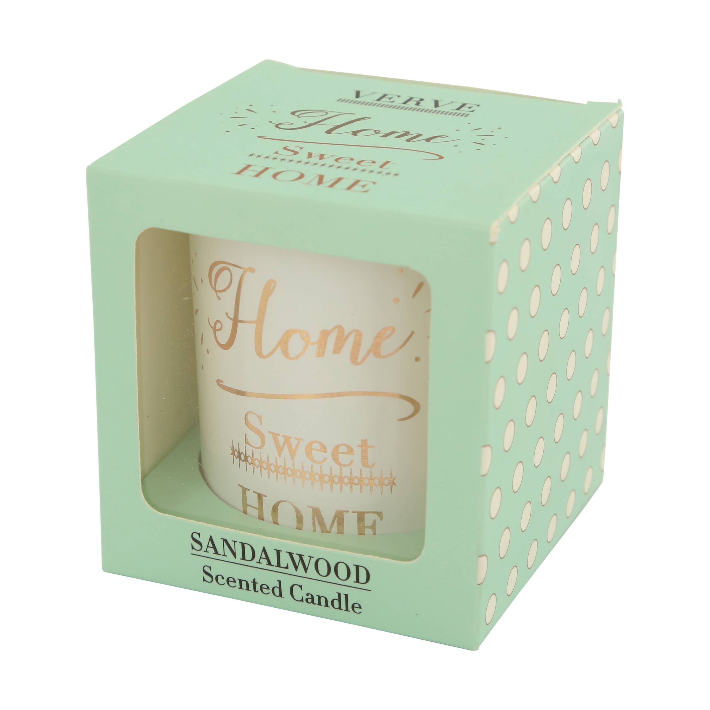 HOME SWEET HOME SANDLEWOOD CANDLE IN BOX by Verve、mySite、g9winljtr