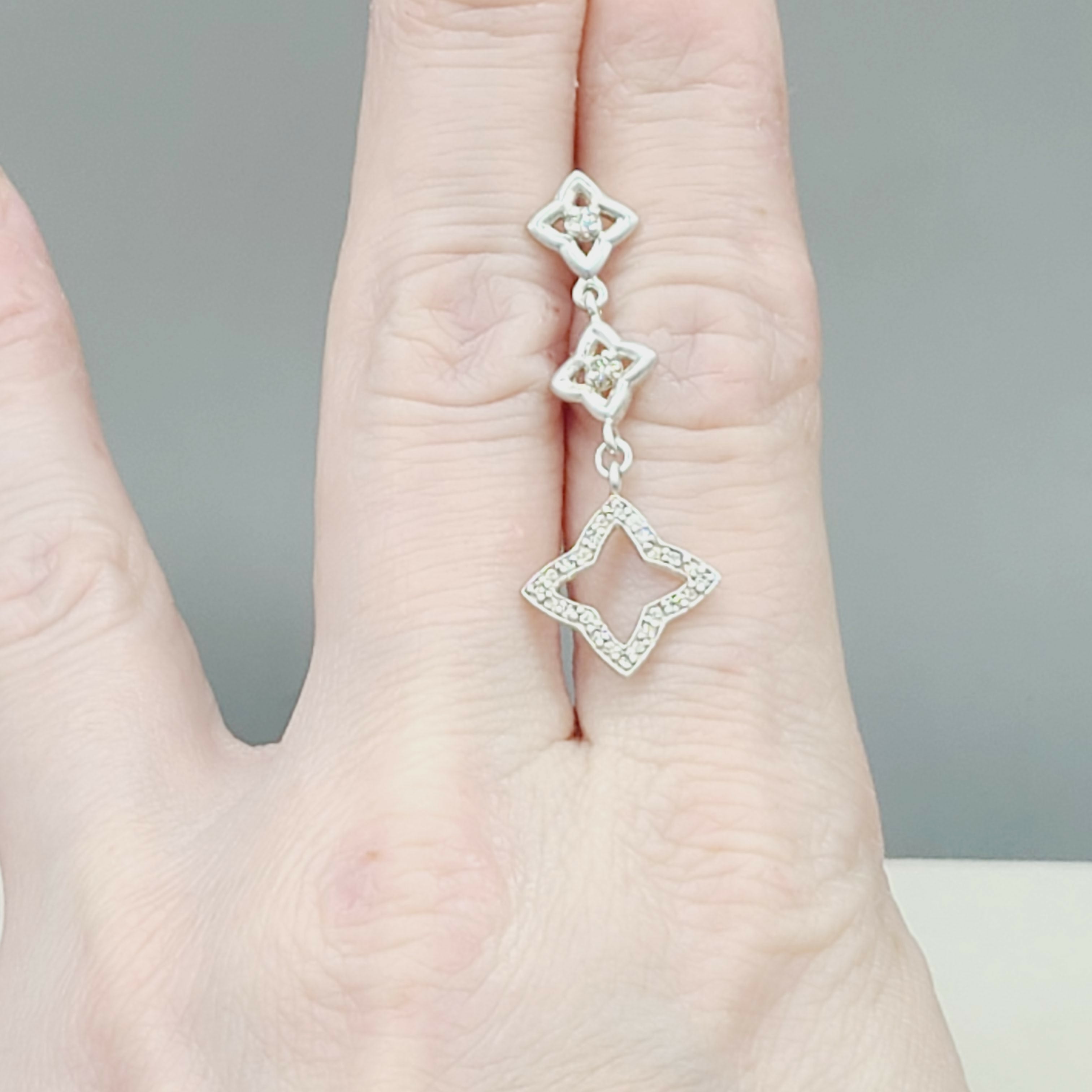 David Yurman Quatrefoil Drop Earrings with Diamonds、mySite、hinf8tx79