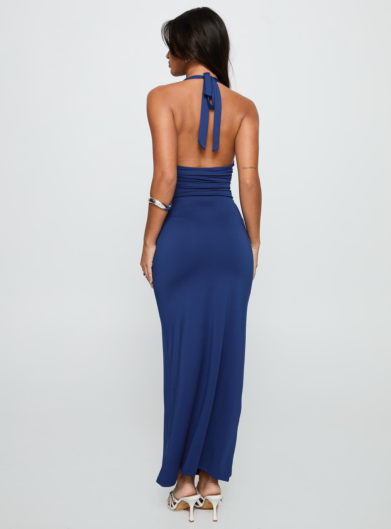 Labour Of Love Halter Maxi Dress Cobalt、mySite、solidvoid