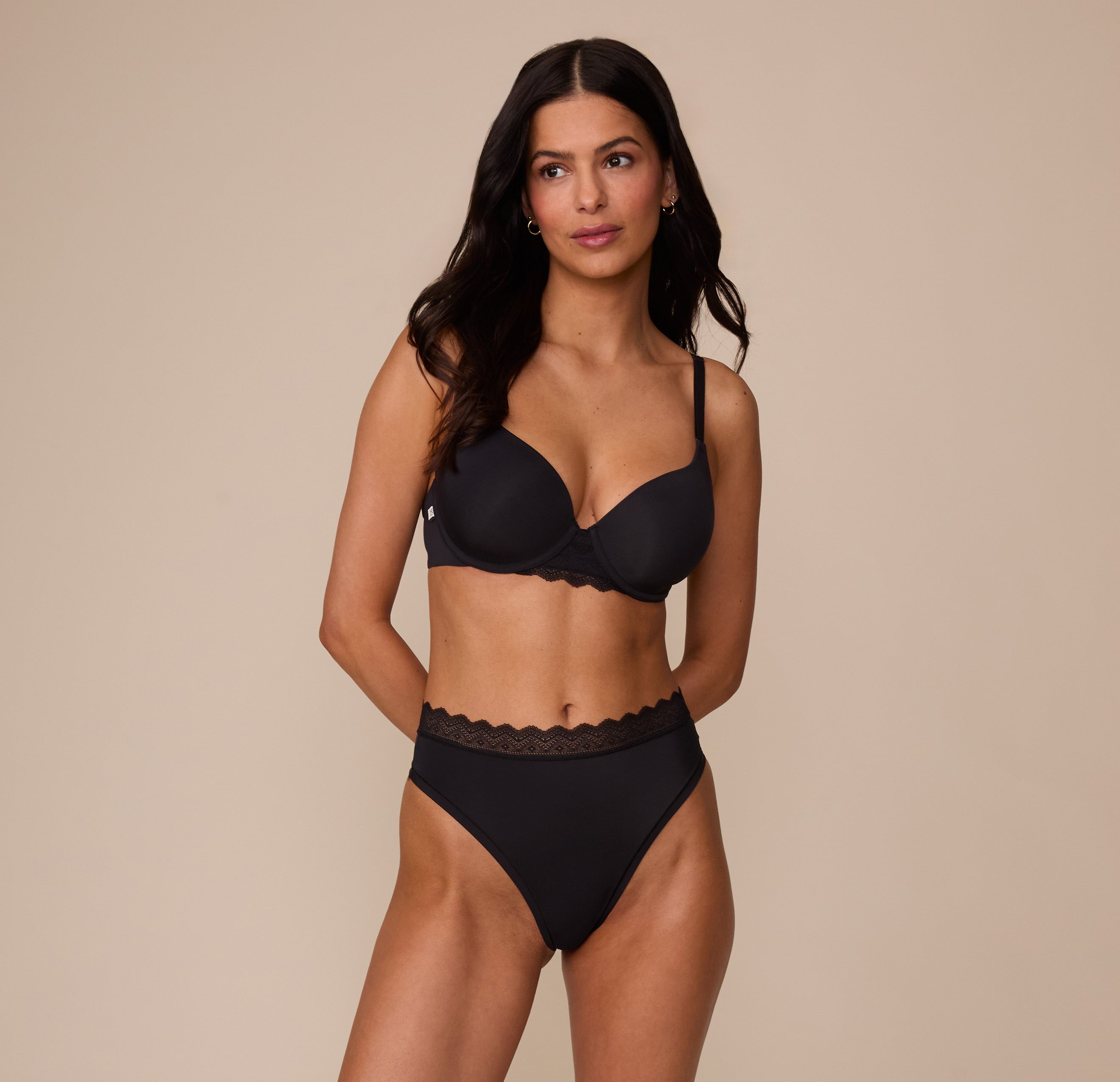 Base Lace T-Shirt Bra - Black、mySite、bengalsvssteelers