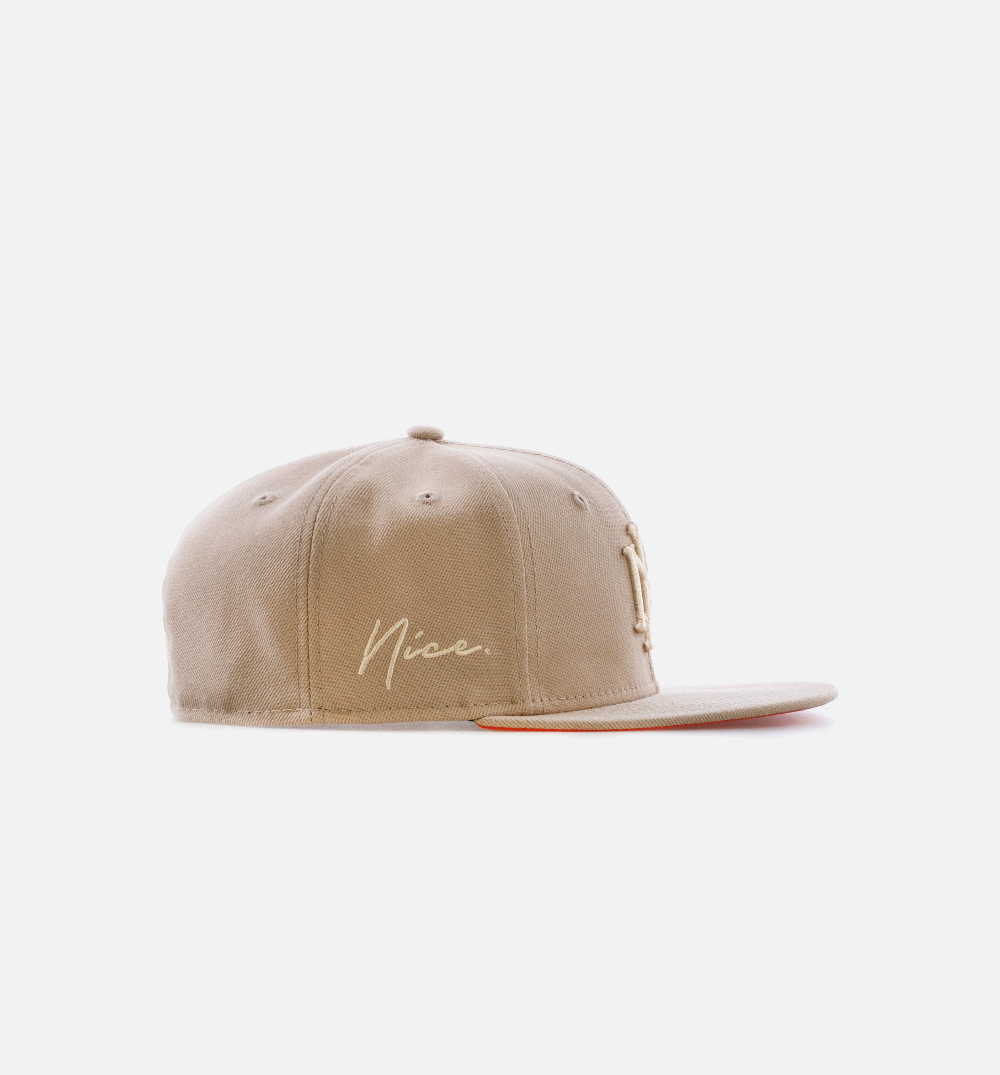 Nice Kicks Monogram 59Fifty Fitted Cap Mens Hat - Tan/Orange、mySite、dreamappss
