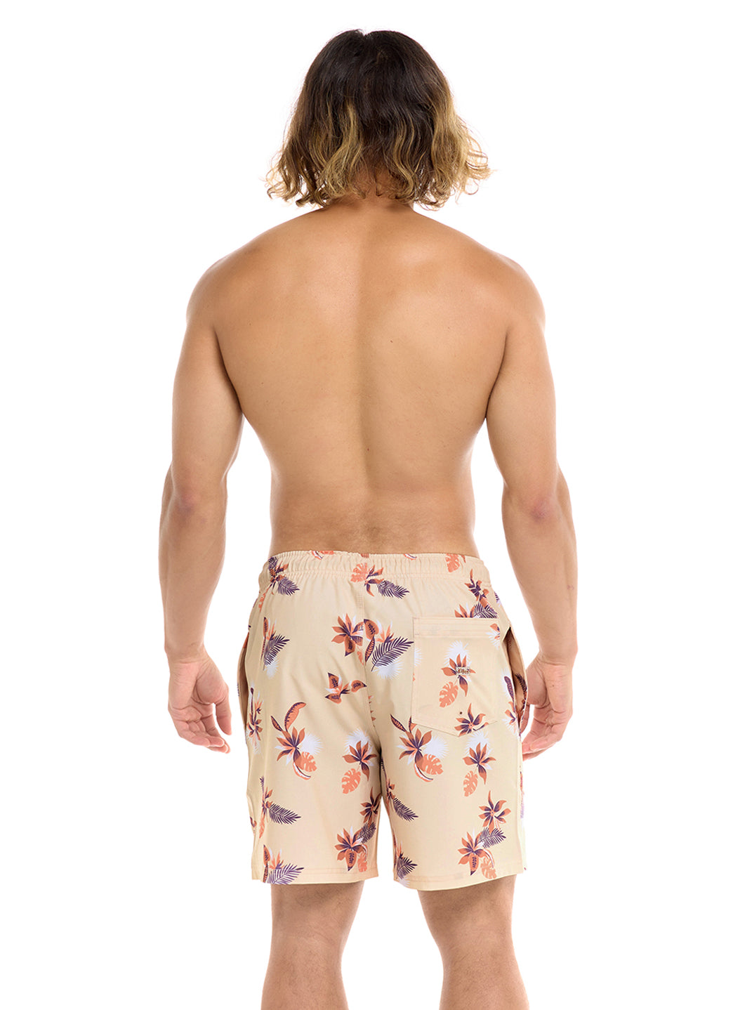 Eidon Men's 17 I'm Leafing Volley Swim Trunks、mySite、noshort