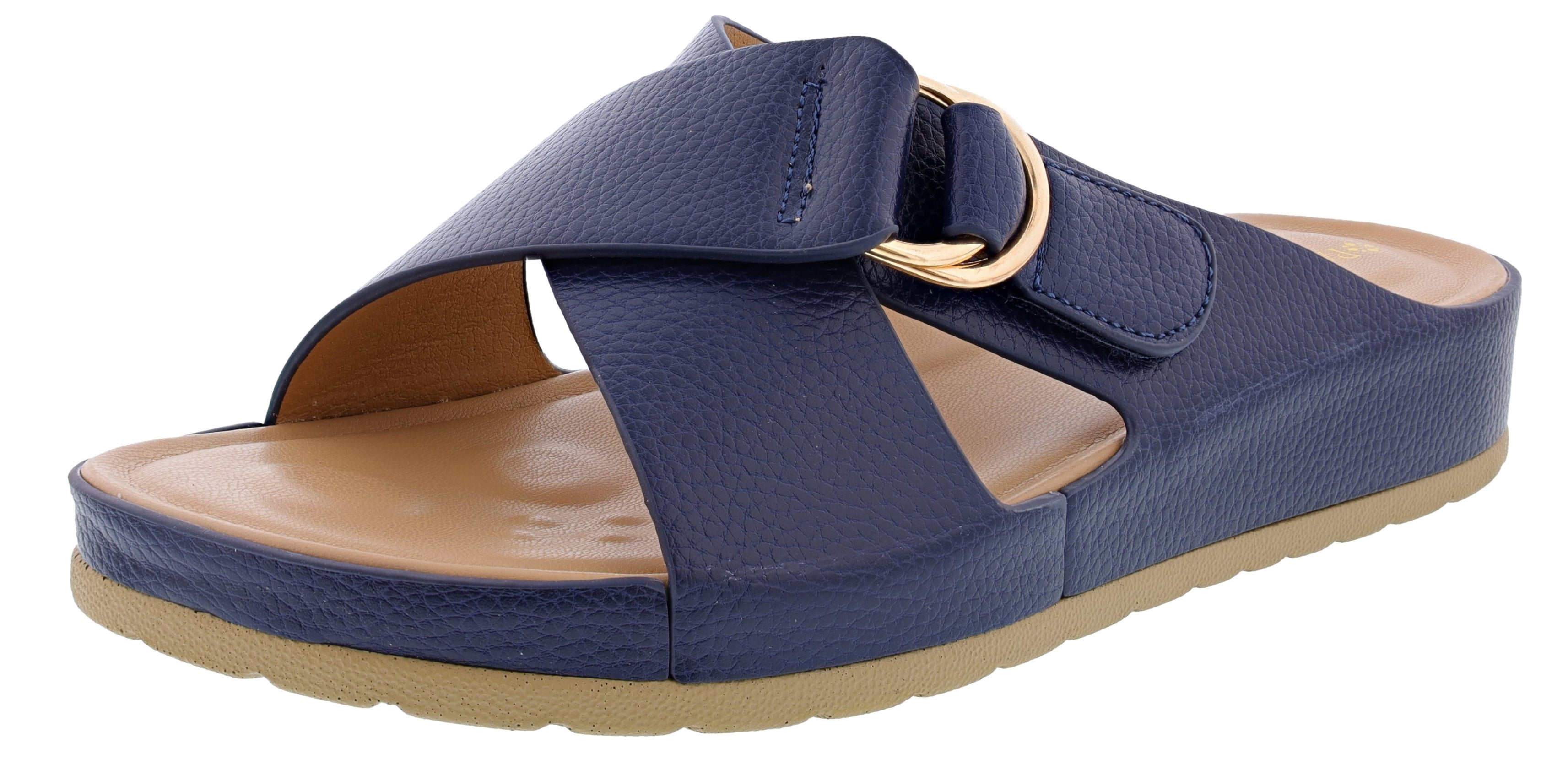 Patrizia Women's Rutha Adjustable Strap Slide Sandals By Spring Step、mySite、dreamappss