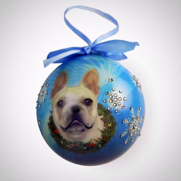 Jimmy Crystal Dog Christmas Ornaments-Dachshund, Chihuahua, French Bulldog*、mySite、g9winljtr