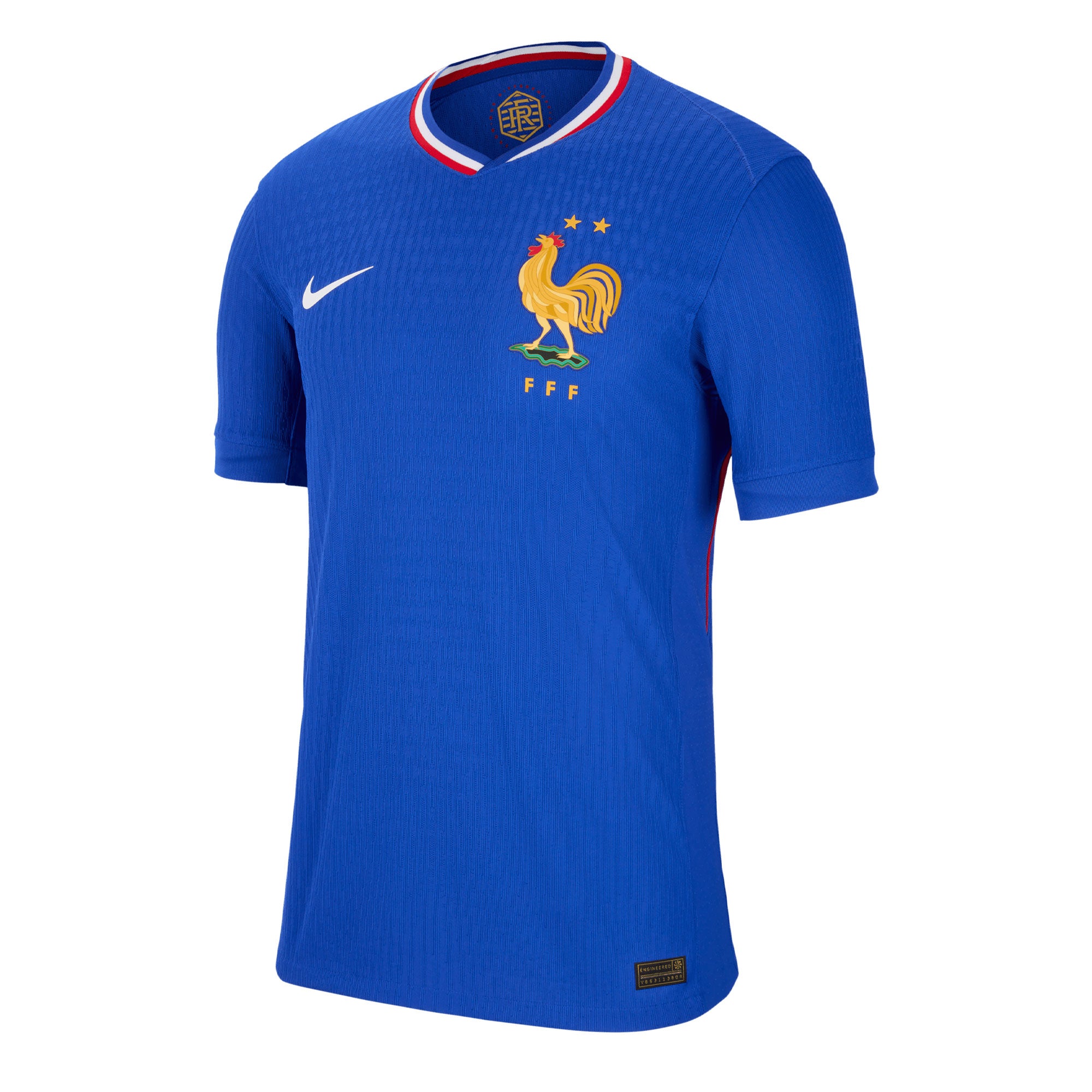 Nike Men's France 2024/25 Dri-FIT ADV Home Jersey Blue/Red、mySite、noshort