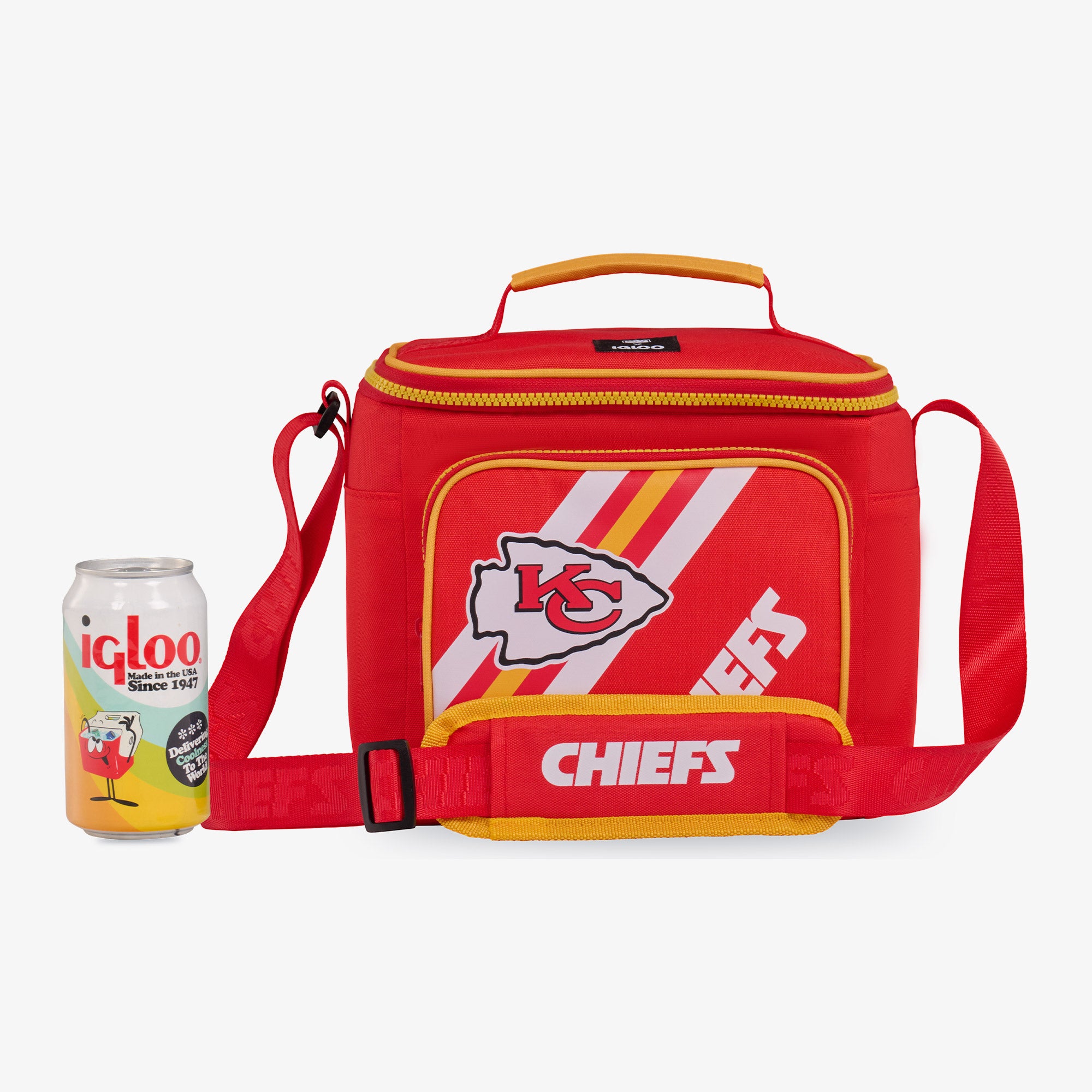 Kansas City Chiefs Square Lunch Cooler Bag、mySite、noshort
