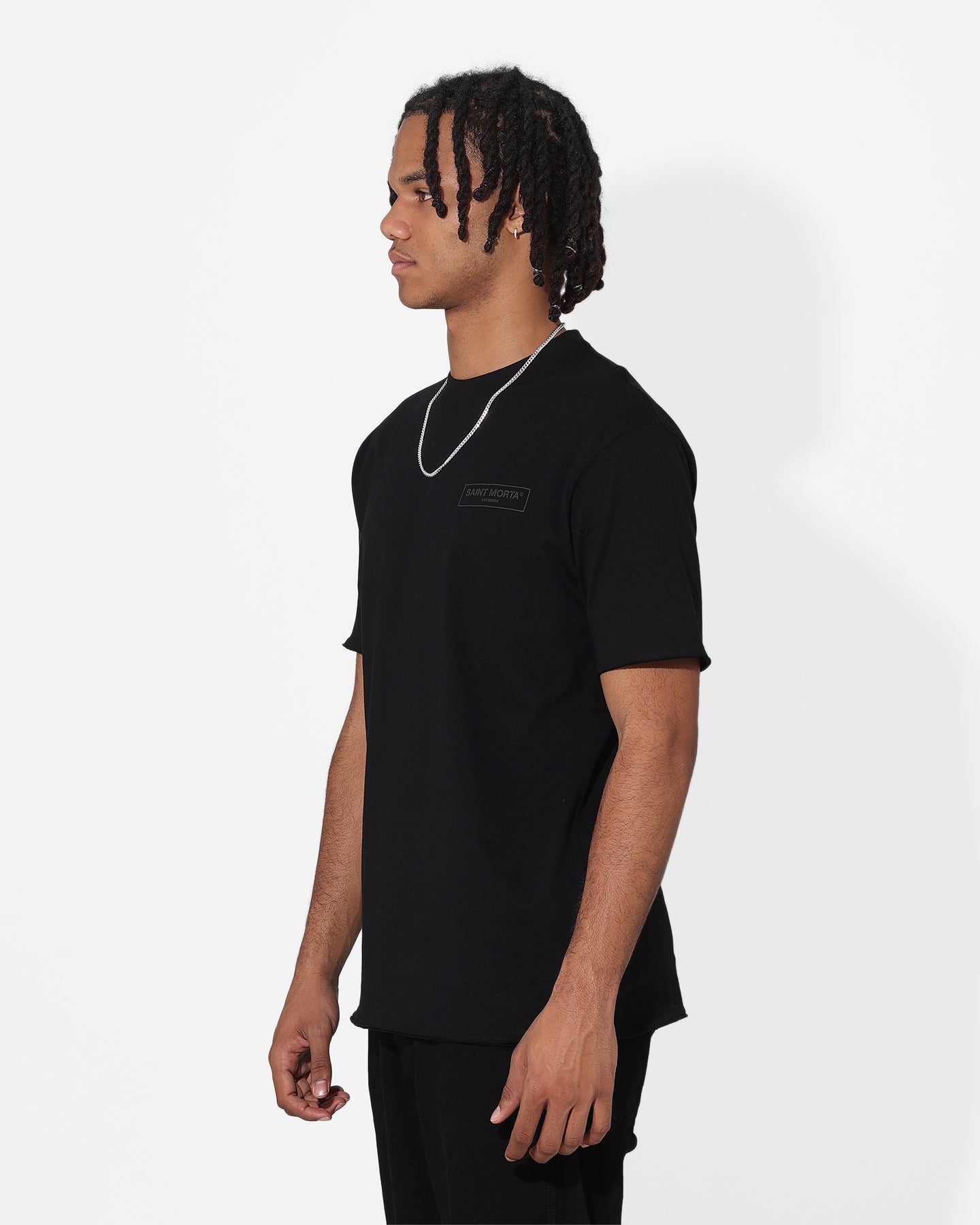 Saint Morta Alpha Box T-Shirt Black/Black、mySite、zt4zffjzw