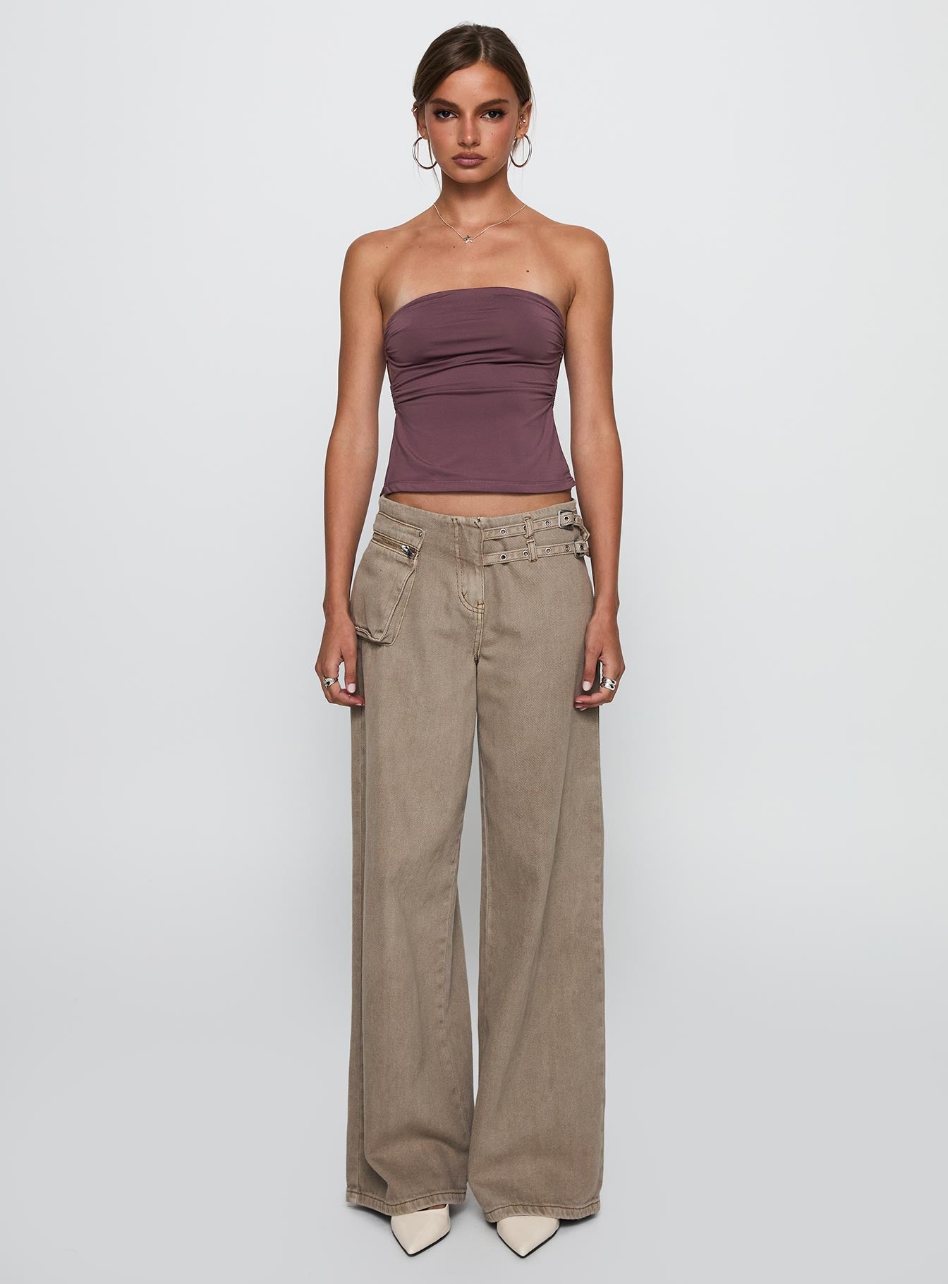 Round The World Strapless Purple、mySite、solidvoid