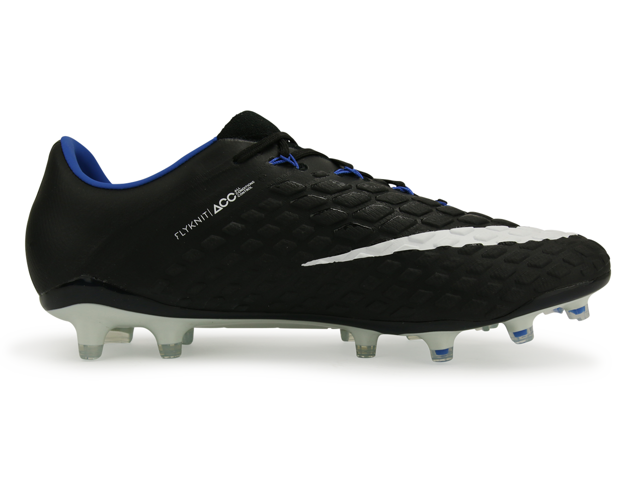 Nike Men's Hypervenom Phantom III FG Black/White/Game Royal、mySite、noshort