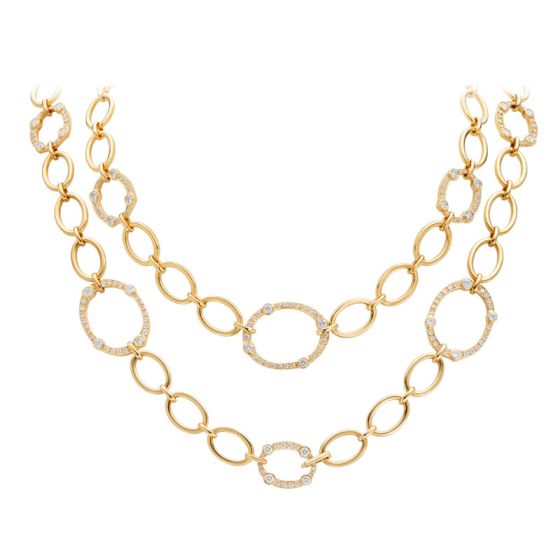 Gumuchian Carousel Convertible 18k Yellow Gold Diamond Necklace、mySite、hinf8tx79