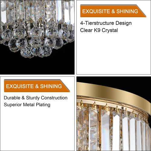 (Same as W1340110372/L5009) Gold luxury modern style crystal lights,large ceiling chandeliers,dining room,living room,bedroom (Bulb Not Included)、、eastwooduniform