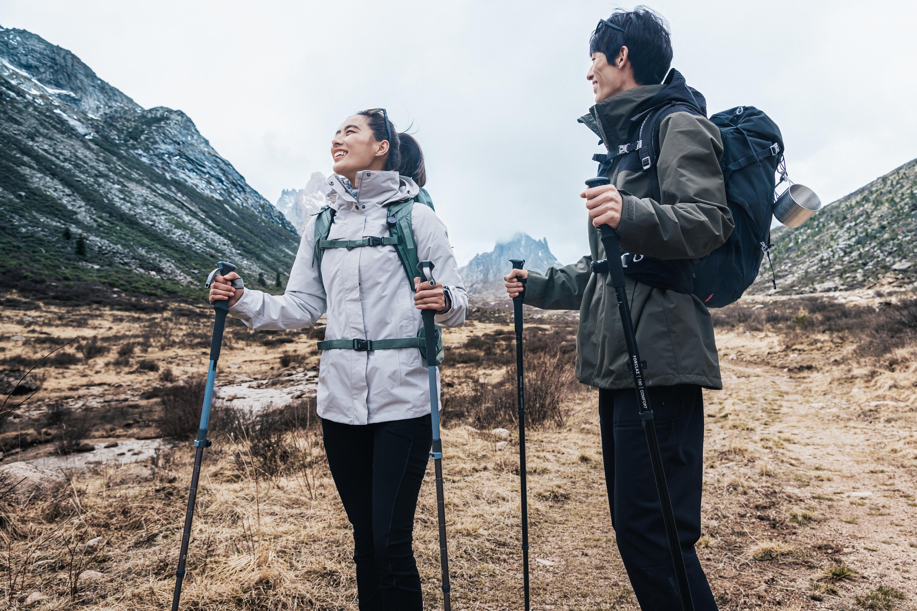 Forclaz 1 Easy Adjust Hiking Pole - MT100 Comfort Black、mySite、neckold