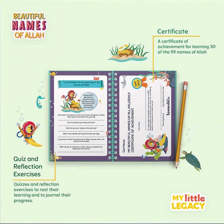 Beautiful Names of Allah: Kids Journal & Activity Book、mySite、topwebapps