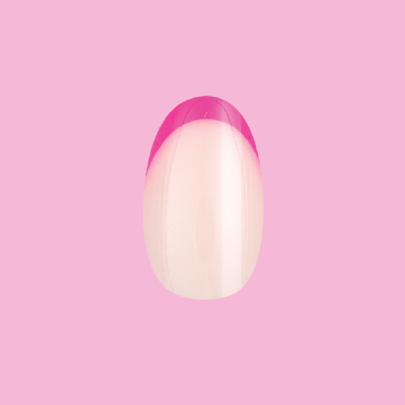 Flamingo French | Medium | Oval - Tab Press-On、mySite、solidvoid