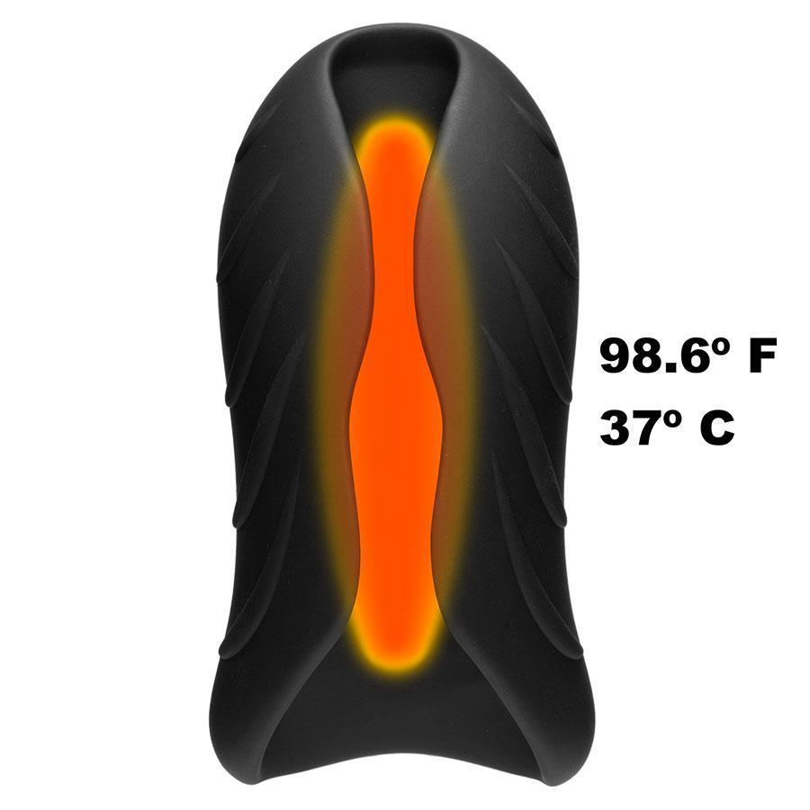 Vibrating & Warming Handheld Silicone Male Masturbator by Optimale、mySite、bottomscart