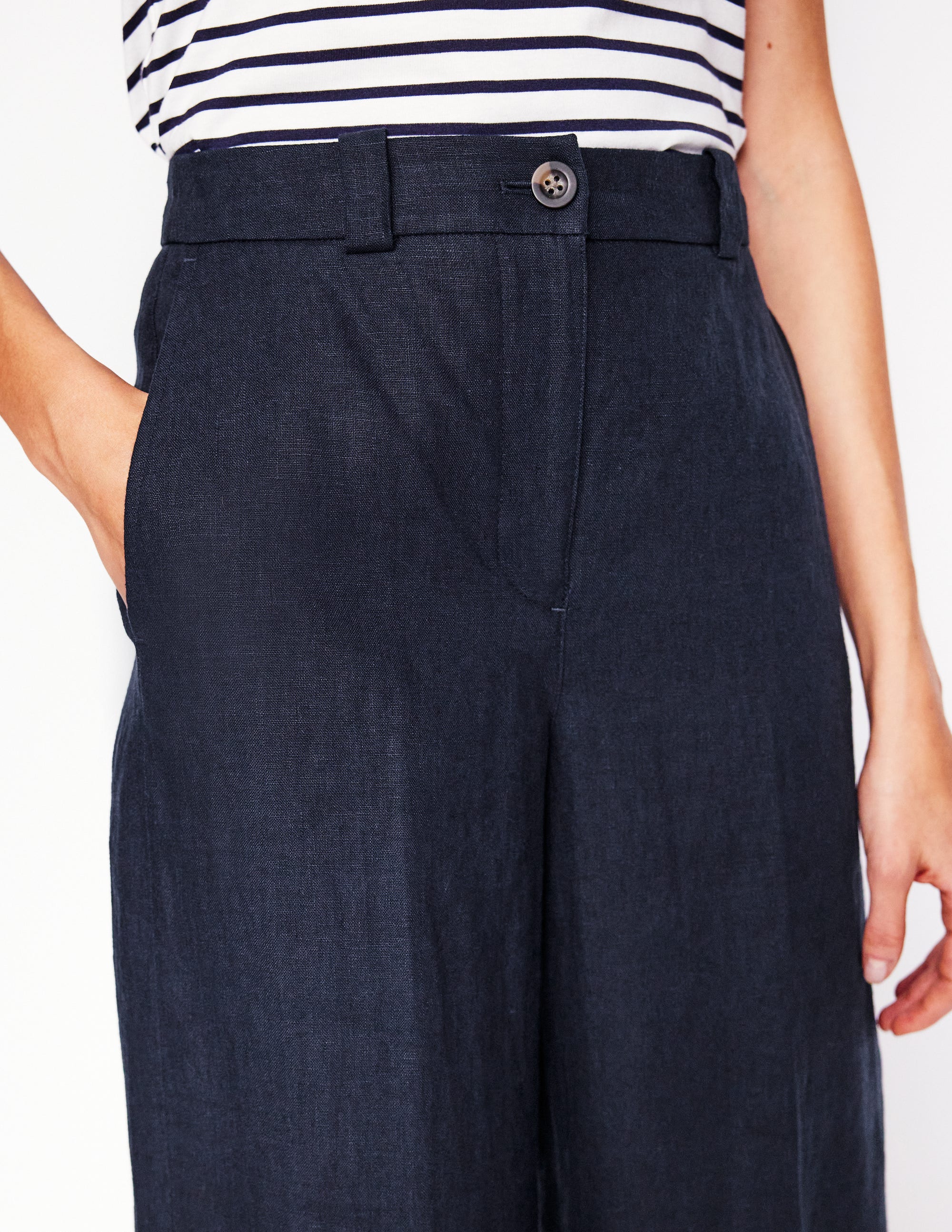  Westbourne Linen Pants-Navy、mySite、ashleygrahame