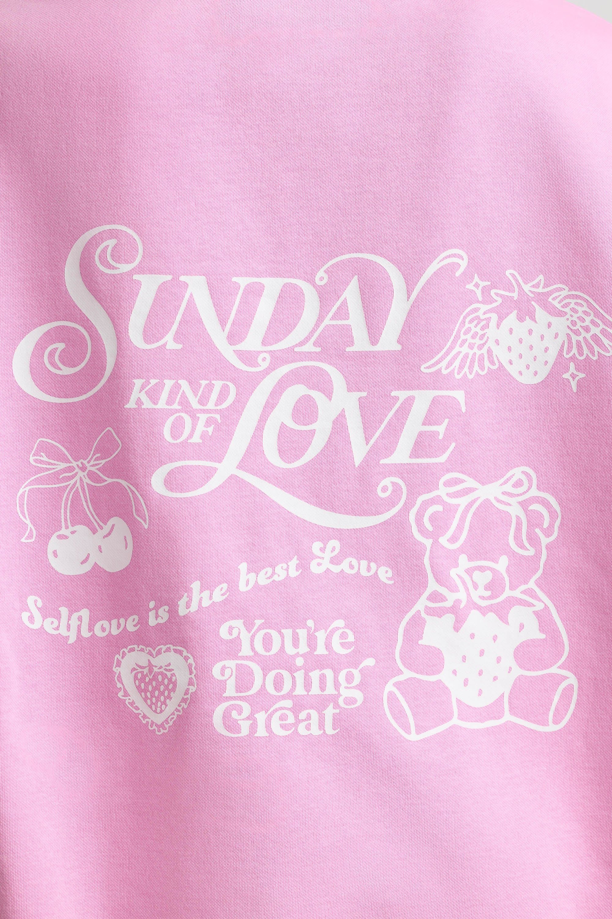 Oversized Hoodie in Bubblegum Pink、mySite、solidvoid
