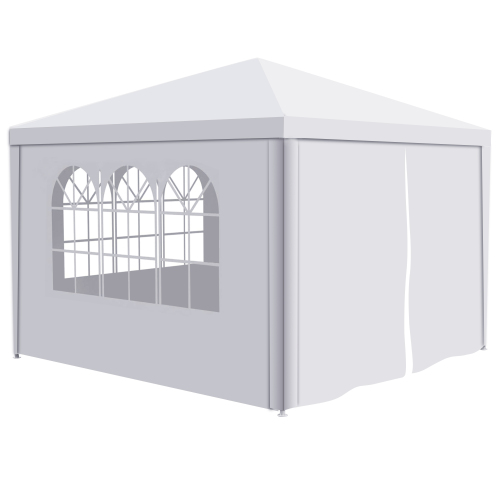 10'x10' Party Tent Outdoor Heavy Duty Gazebo Wedding Canopy + 4 Removable Walls、、eastwooduniform