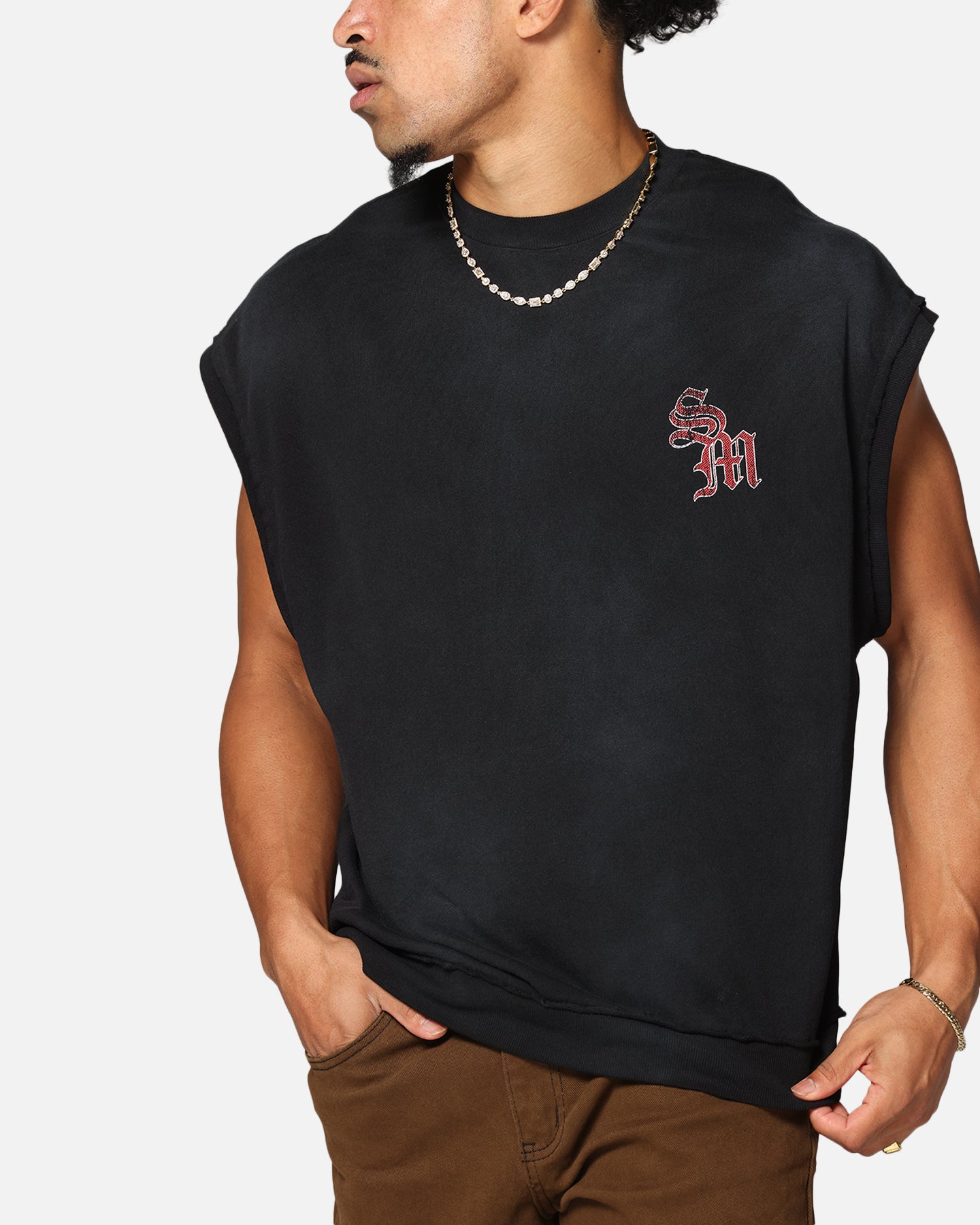 Saint Morta Hardcore Cut Off T-Shirt Sunfade Grey、mySite、zt4zffjzw