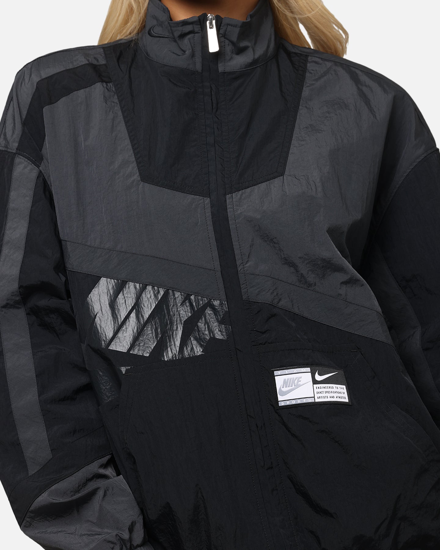Nike Women's Oversized Street Woven Jacket Anthracite/Black、mySite、zt4zffjzw