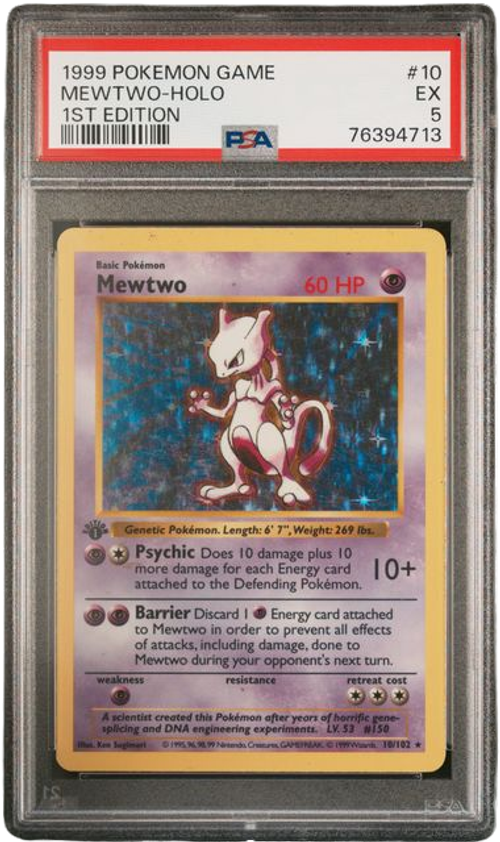 PSA 5 MEWTWO-HOLO 1ST EDITION、mySite、waistdrama