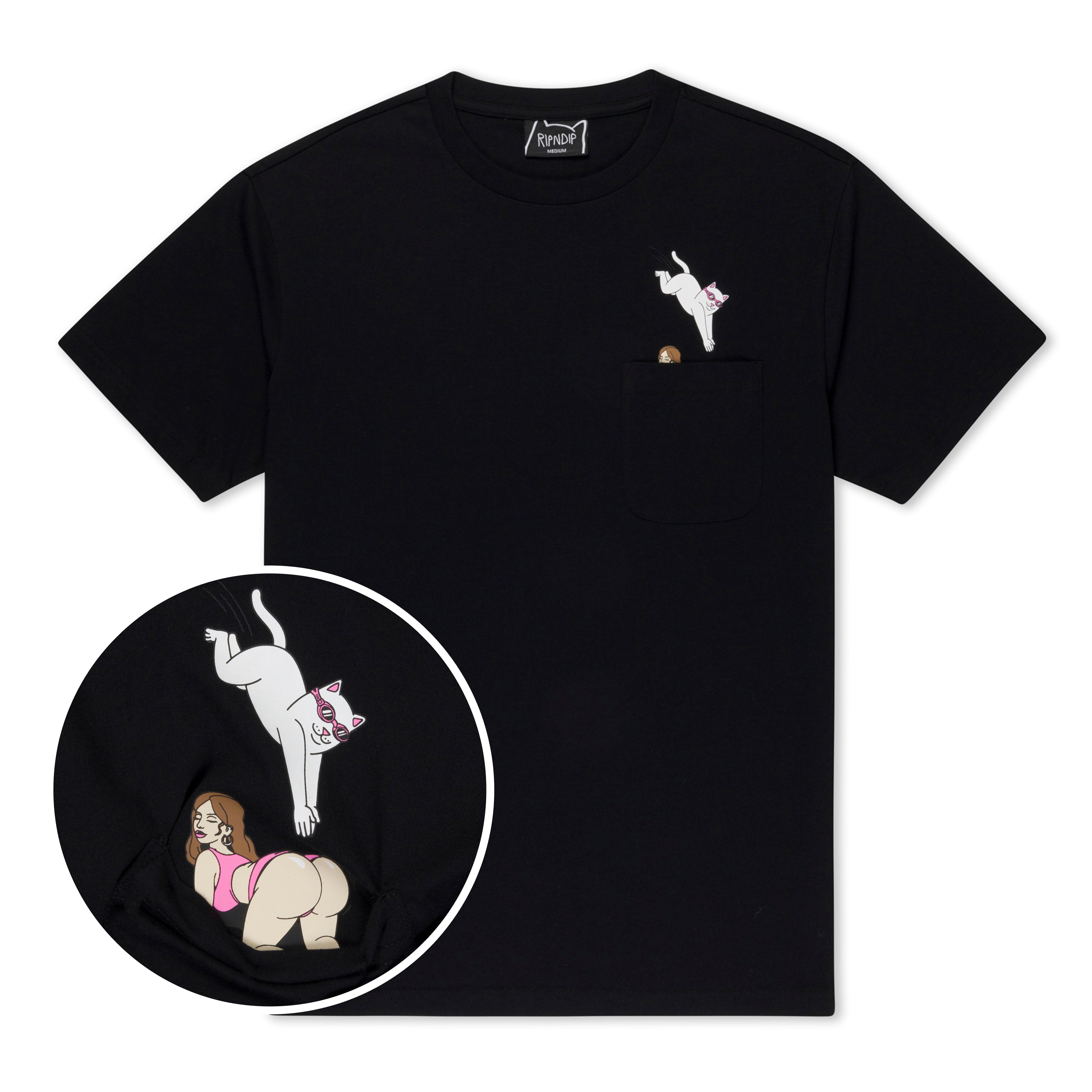  Jumpin In Pocket Tee (Black)、mySite、merchandisen