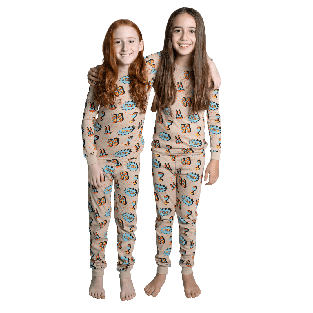 Shabbat Pop Art Pajamas - (Kids Unisex Sizes 2T - 12)、mySite、topwebapps