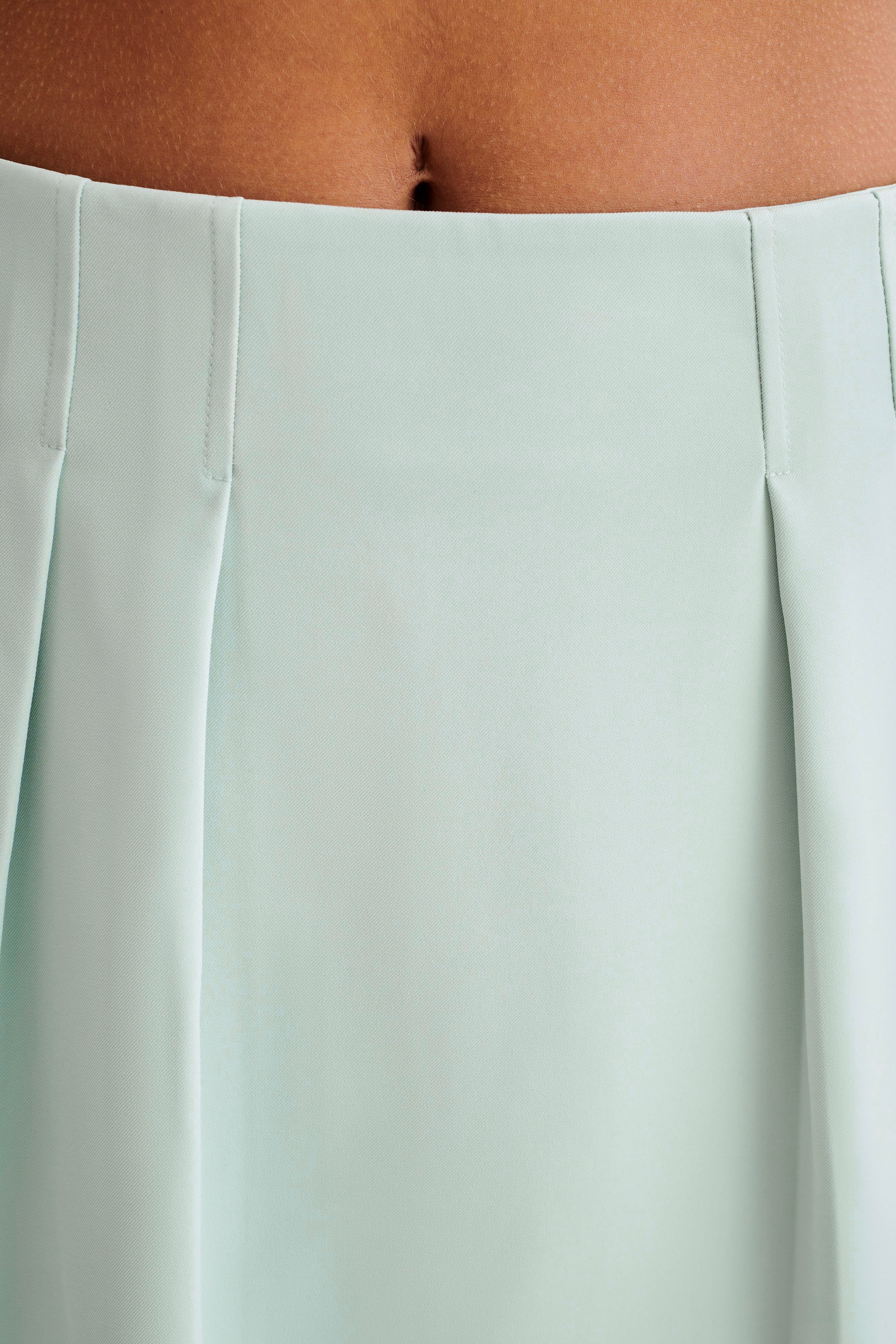 Berkley Suiting Mini Skirt - Pastel Green、mySite、solidvoid